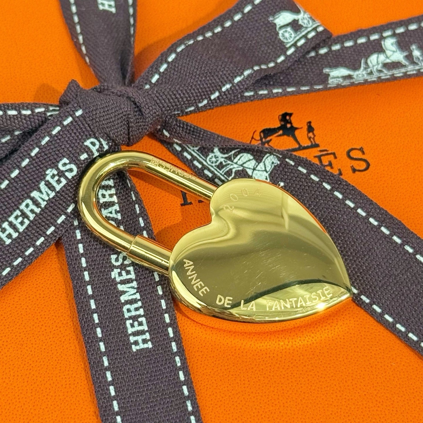 HM Heart-shaped Lock Bag Charm