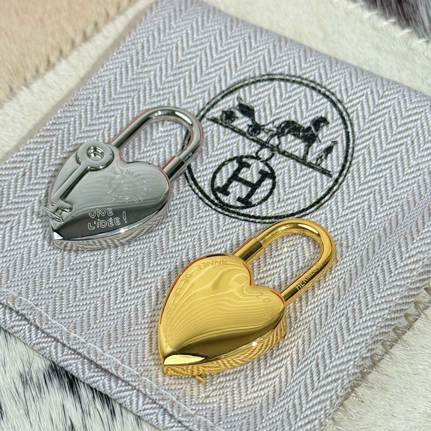 HM Heart-shaped Lock Bag Charm