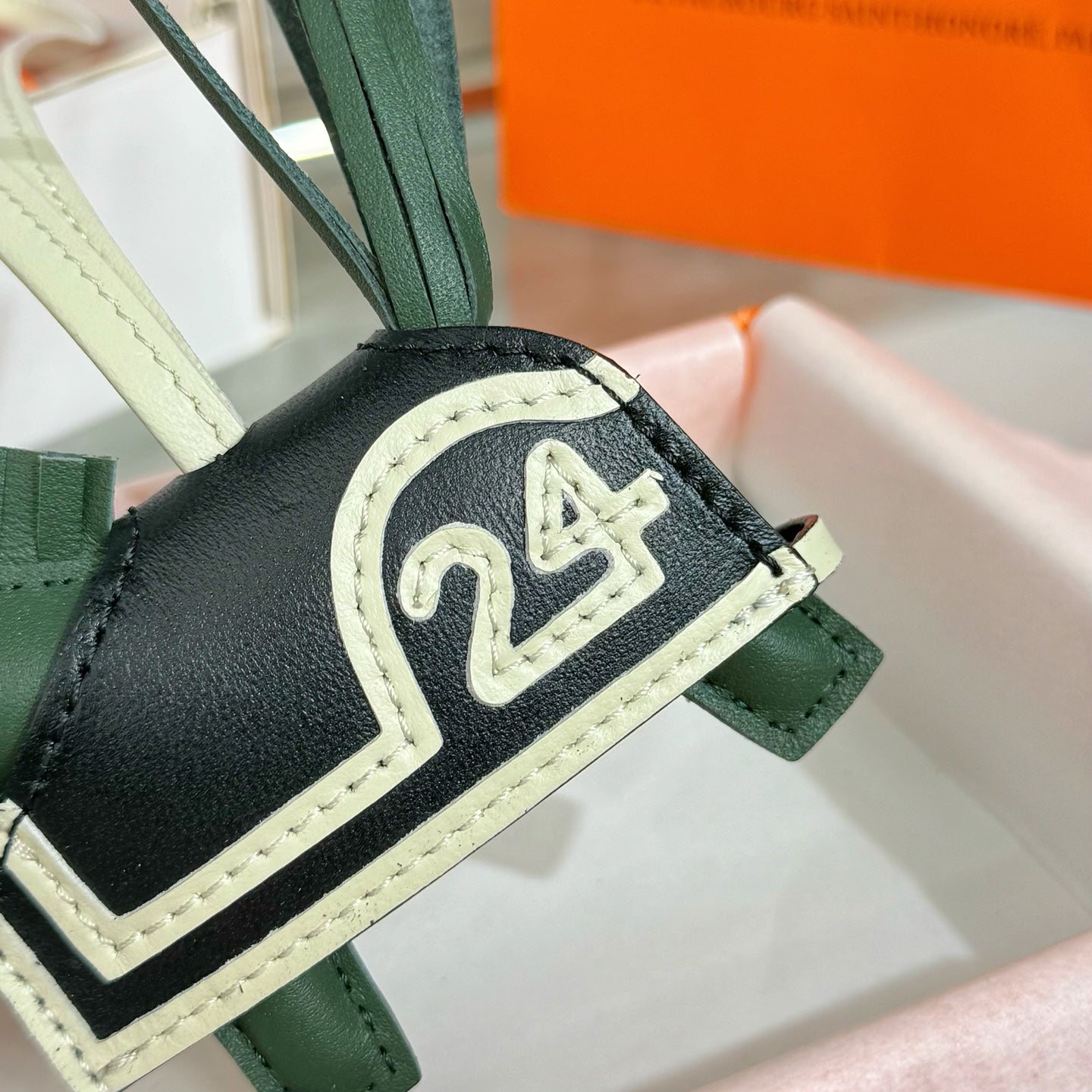 HM Rodeo Robeo 24 PM Charm Green mix Black Lambskin