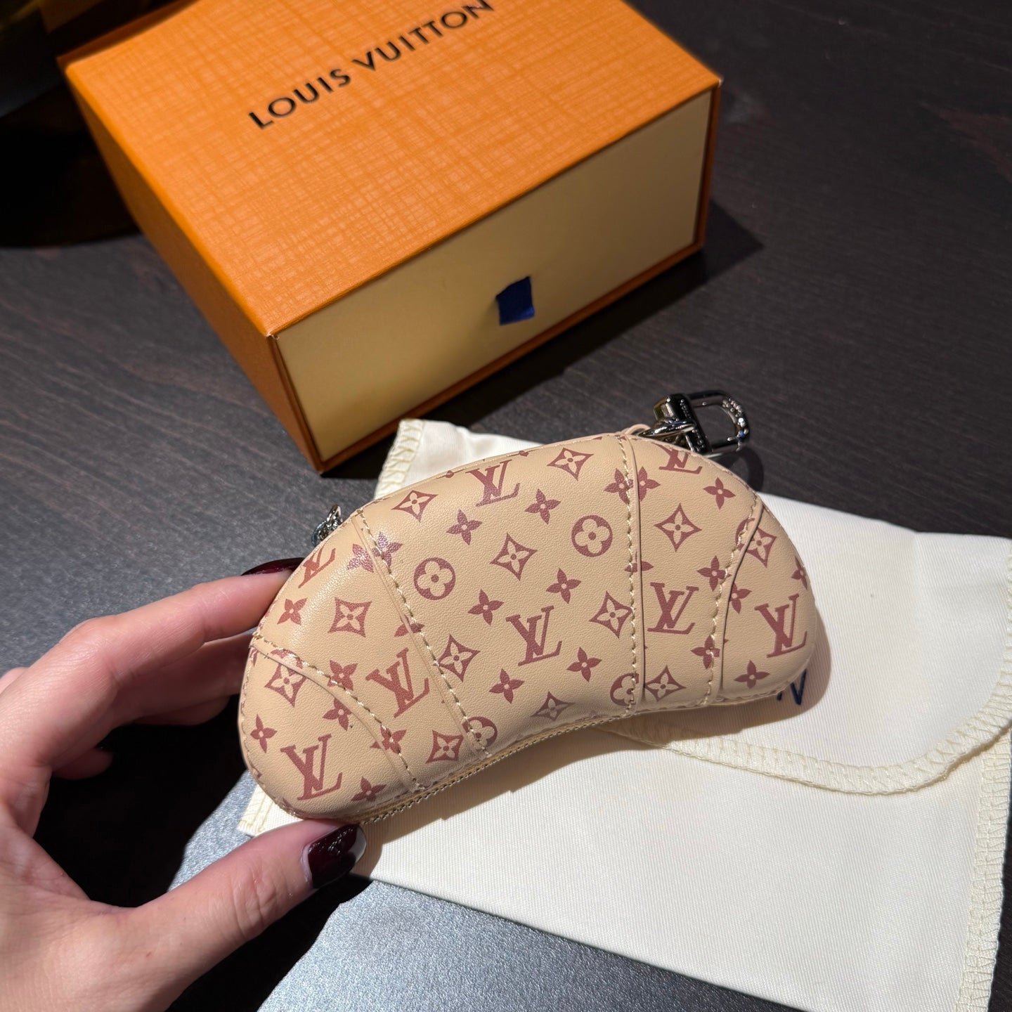 Louis Vuitton Croissant Beige Monogram Gradient Leather Bag