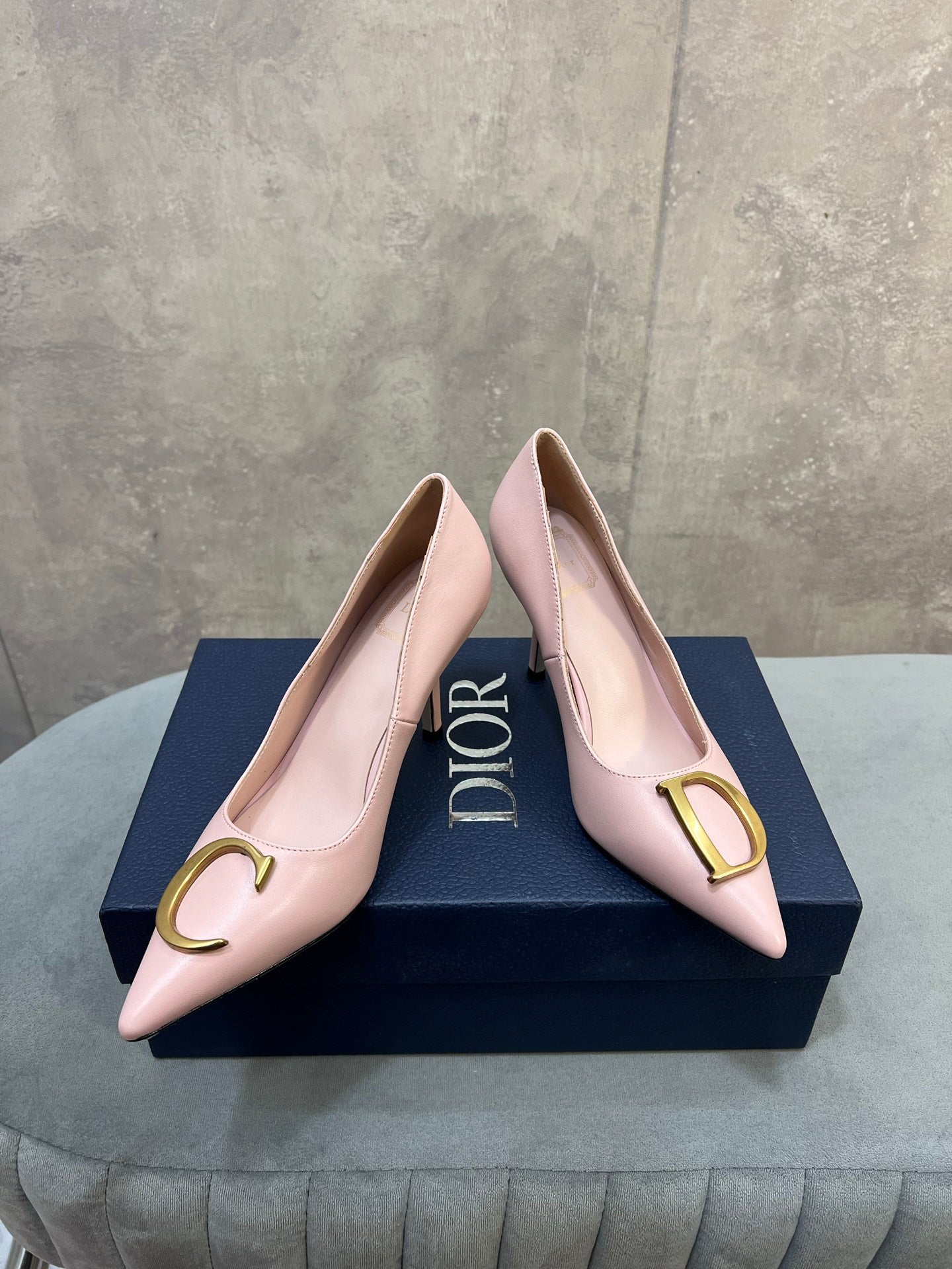 CD 26 High-Heeled 85 Pumps Light Pink Cowhide 594570