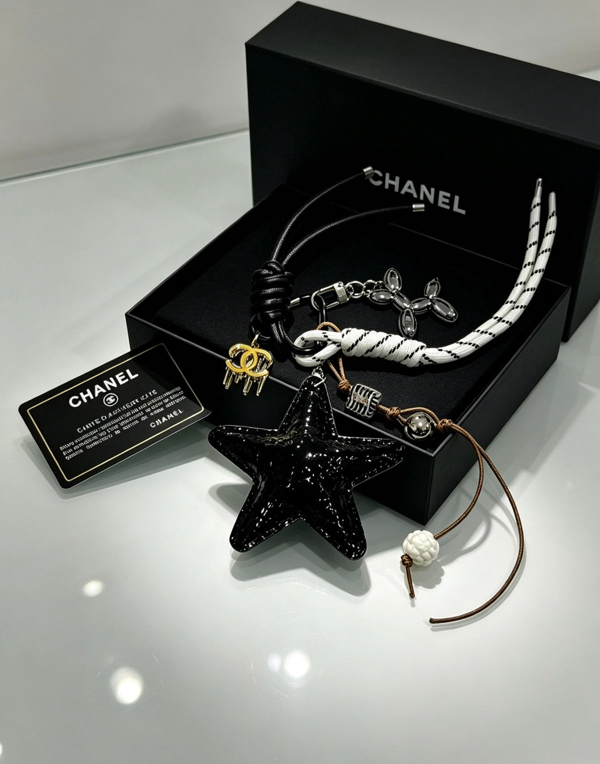 Chanel Bag Charm With Black Star