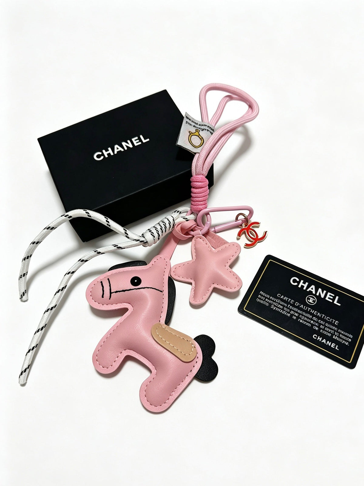 Chanel Pink Star And Horse Charm