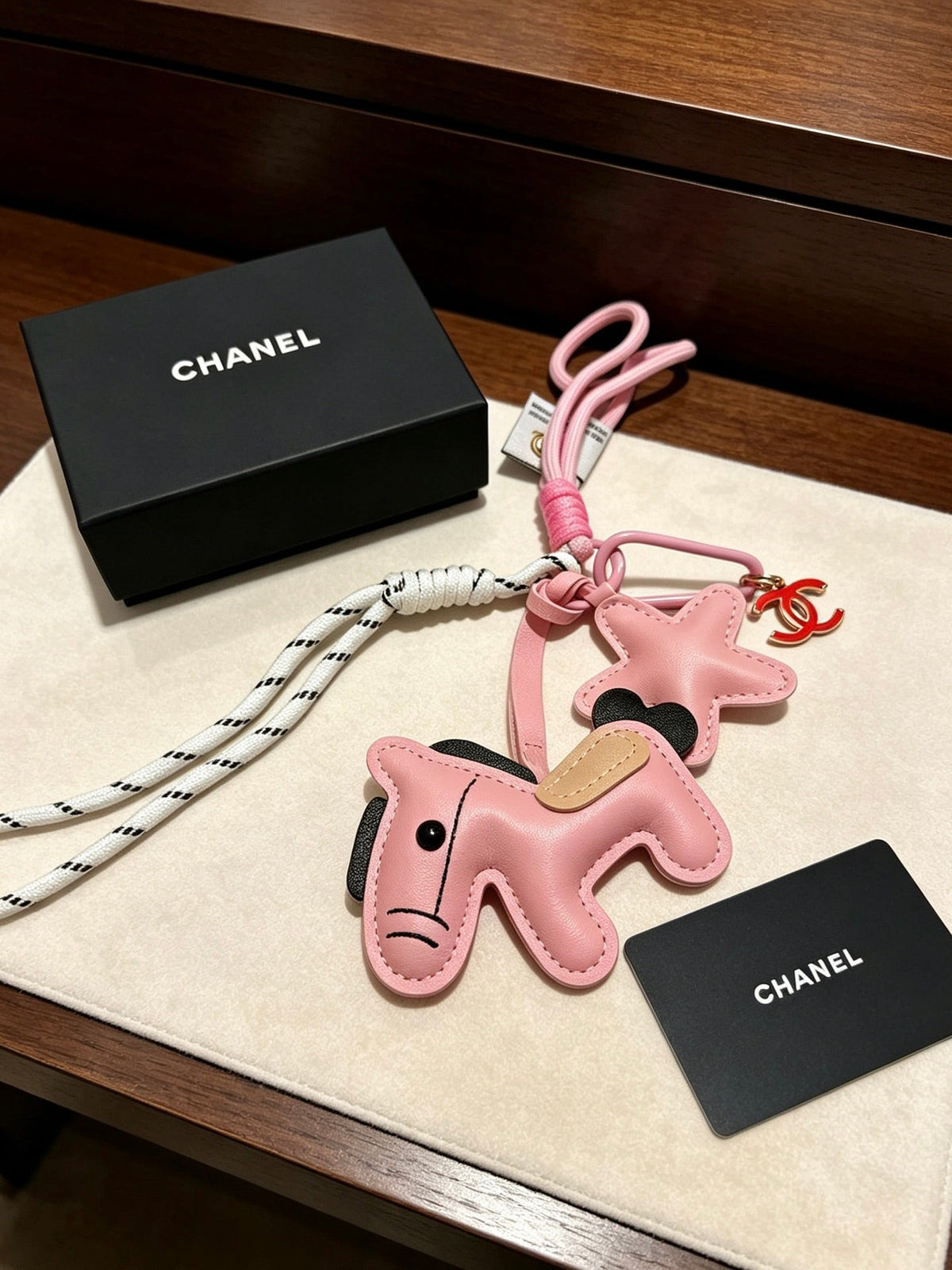Chanel Pink Star And Horse Charm