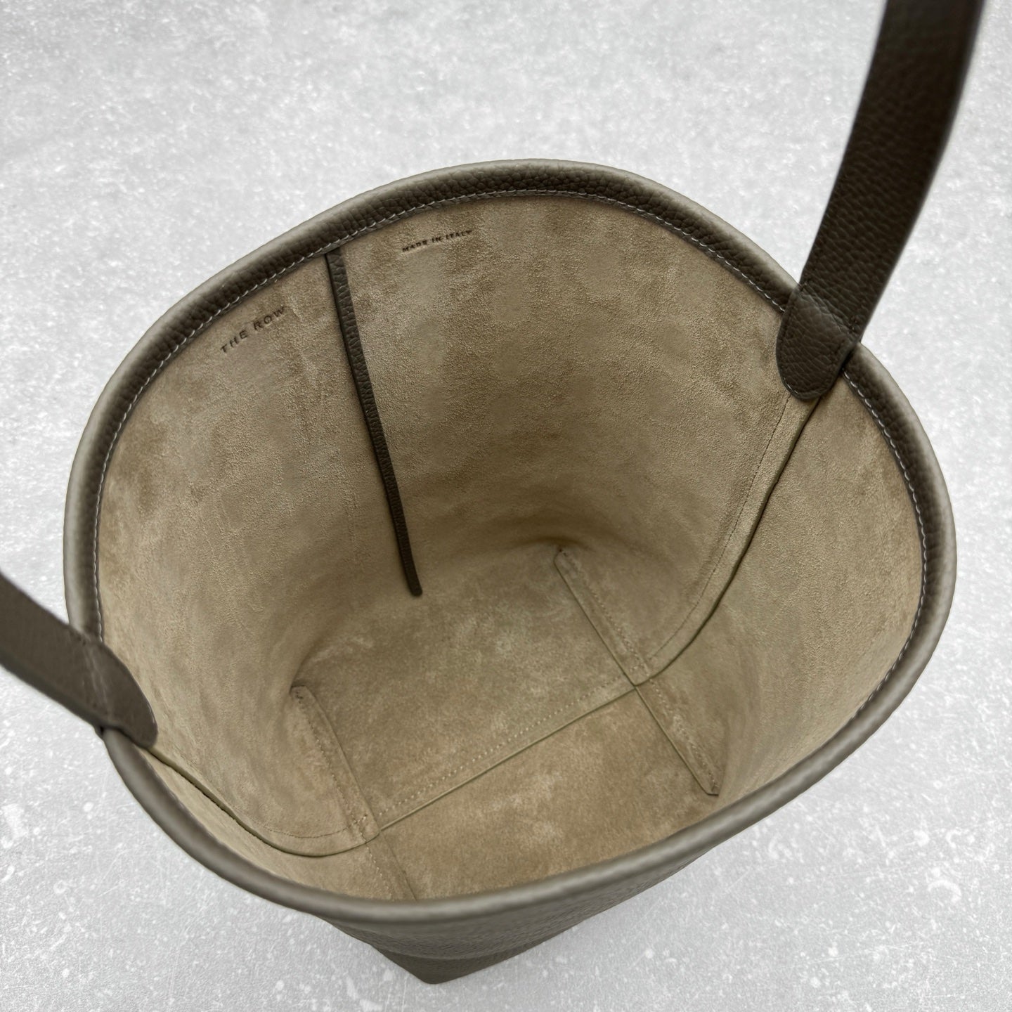 The Row 2025 N/S Park Tote Bag 30cm Gray Calfskin