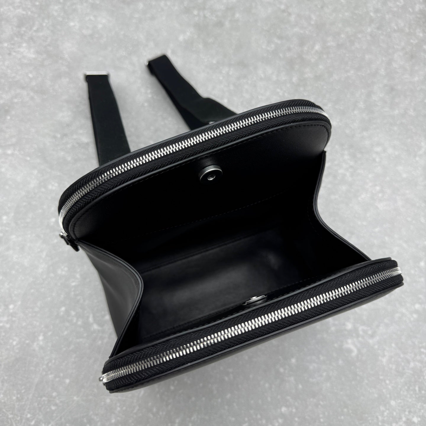 The Row 2025 Harper Backpack 26cm Black Leather