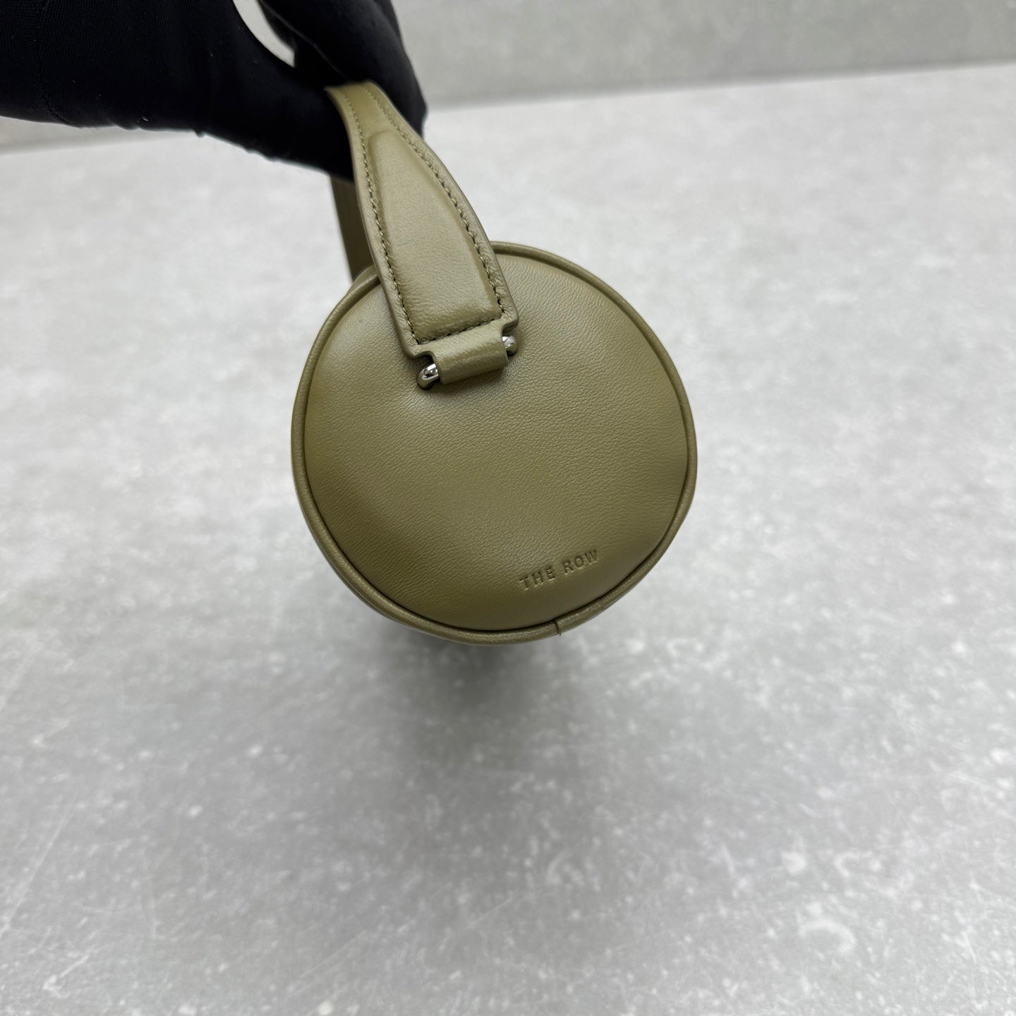 The Row 2025 Round 90's Bag Green Leather