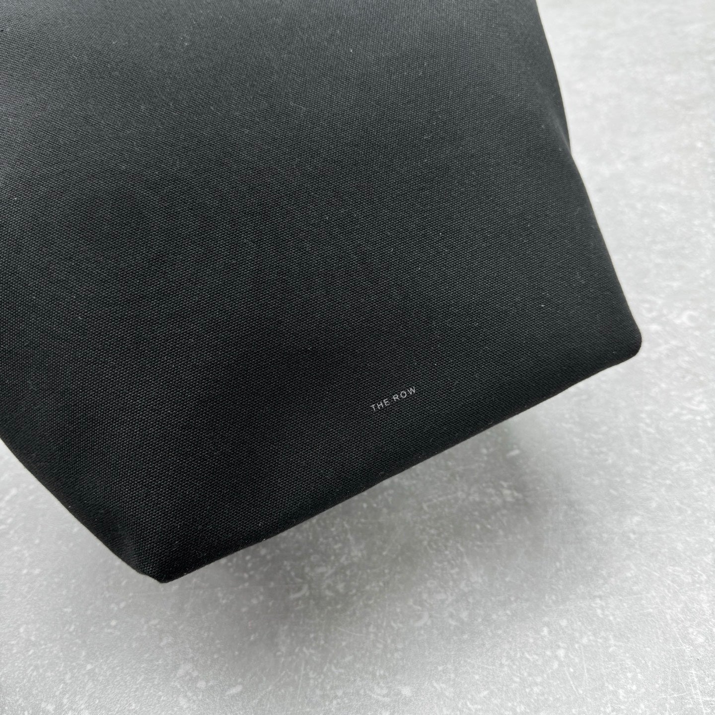 The Row 2025 Large N/S Park Tote Bag 43cm Black Leather Canvas