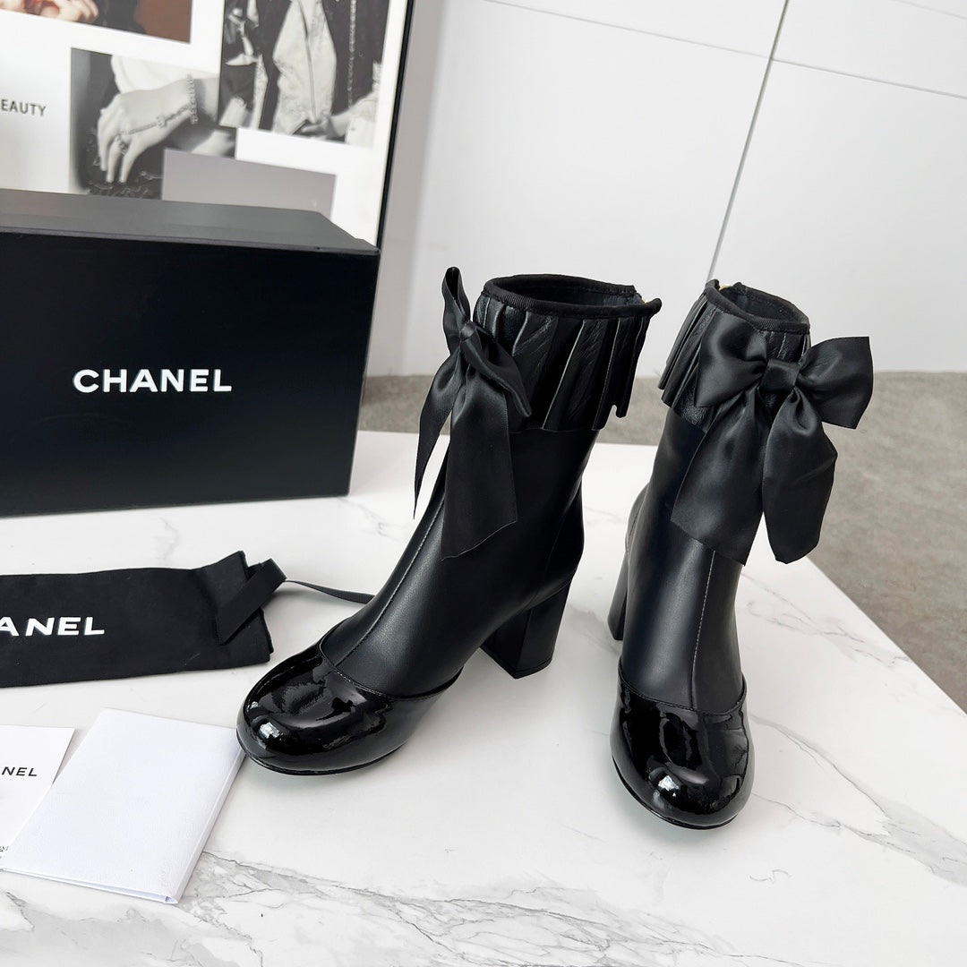 CC 25 latest low-top boots  black sheepskin 459455