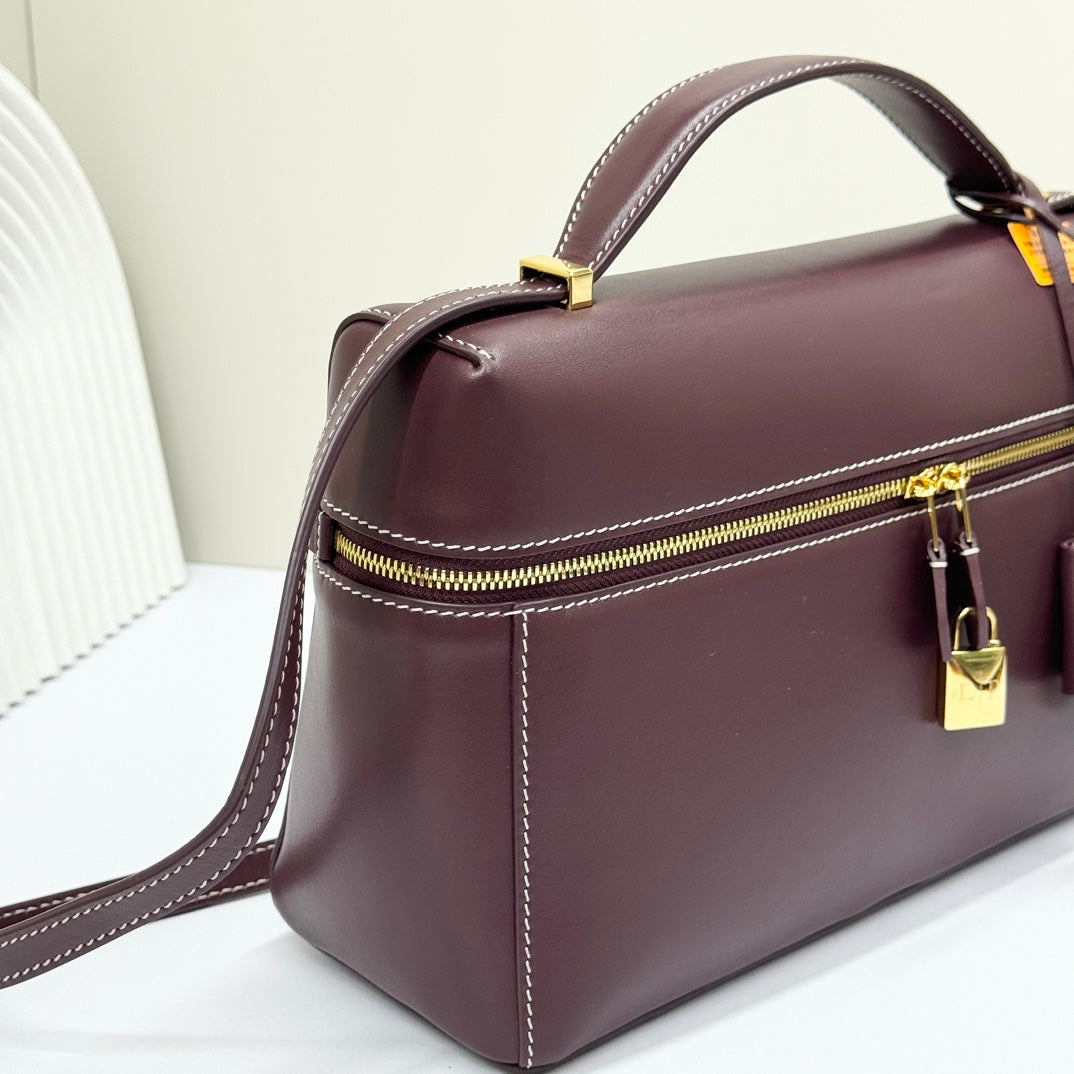 LP Extra Bag 27cm Burgundy Smooth Calfskin