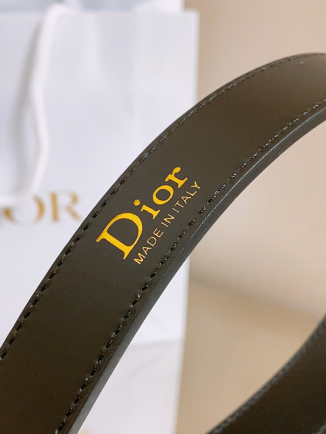 Dior 2026 Dior Médaillon 7cm Belt Buckle 25mm Leather 216226