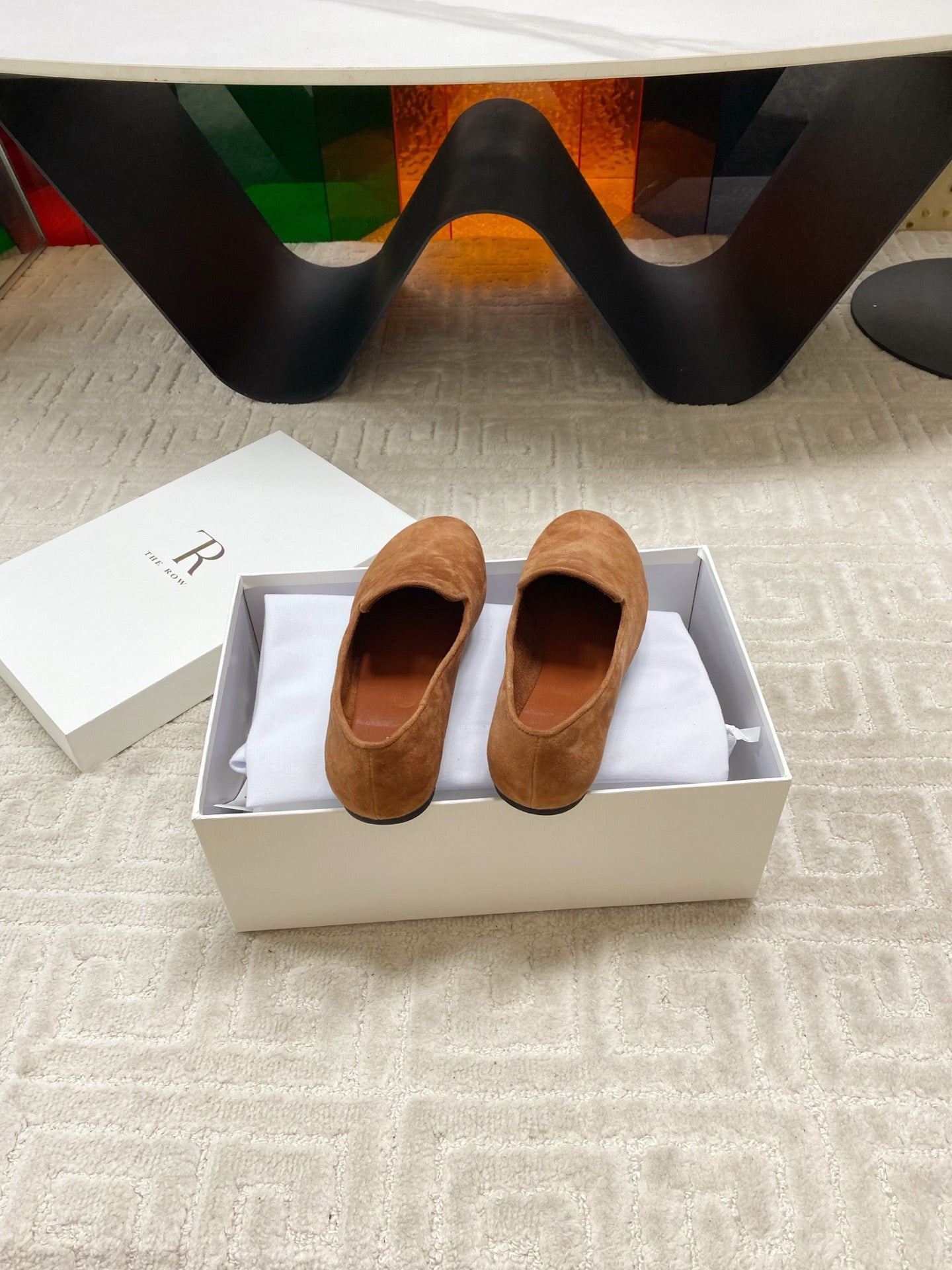 The Row 2025 Tipi Loafer Brown Suede 541528