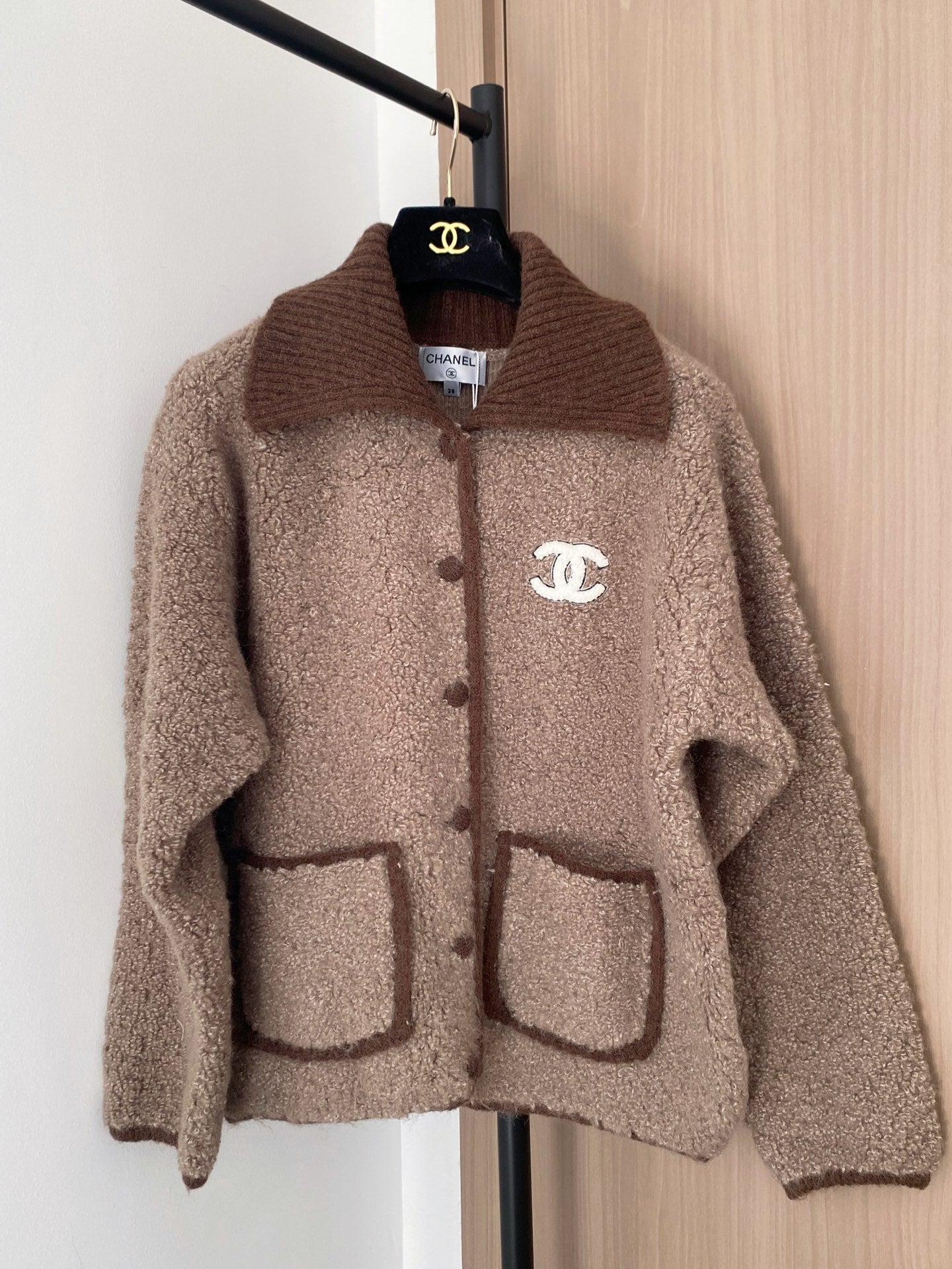 Chanel 2025 Cardigan Brown Wool