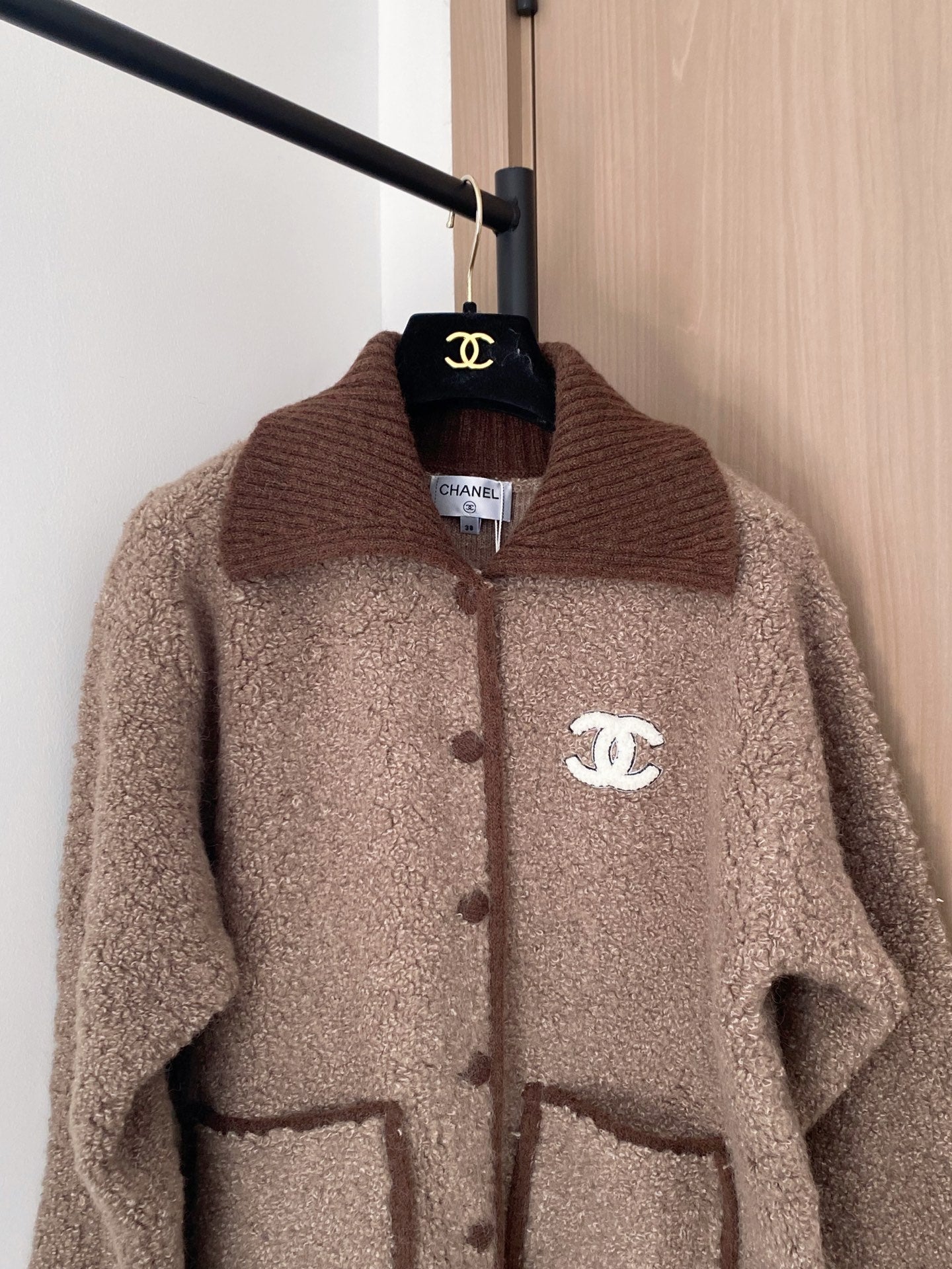 Chanel 2025 Cardigan Brown Wool