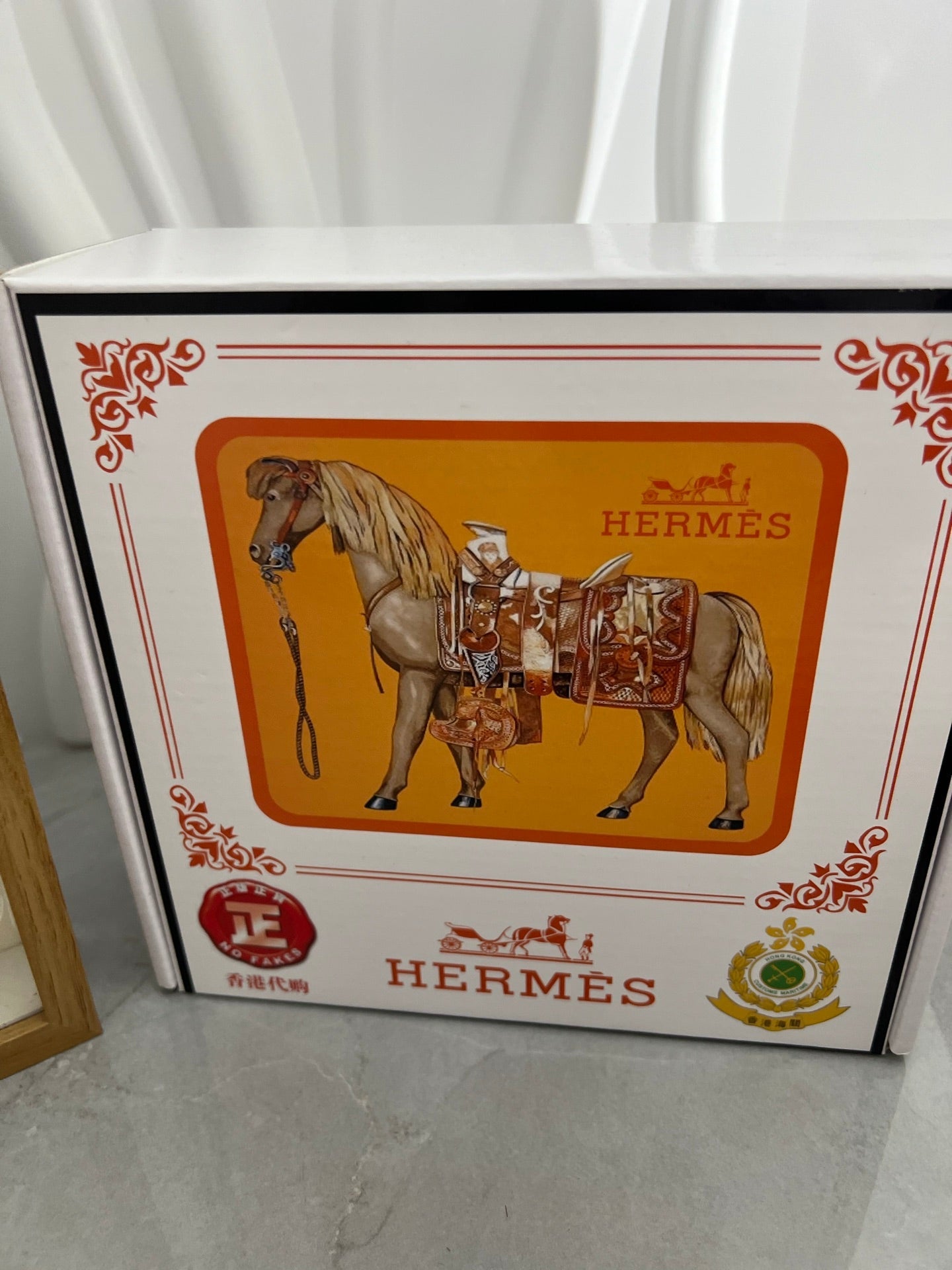 HM Belt 38mm Black Cowhide Leather Gold Buckle 618971