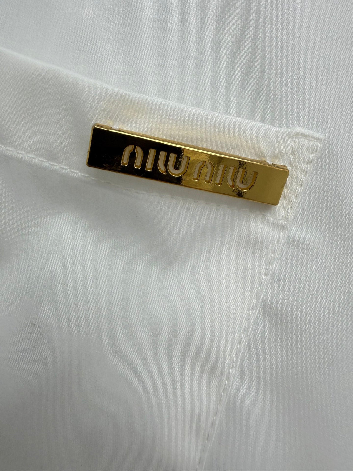 MiuMiu 2026 Long-Sleeve Shirt Cotton 643283