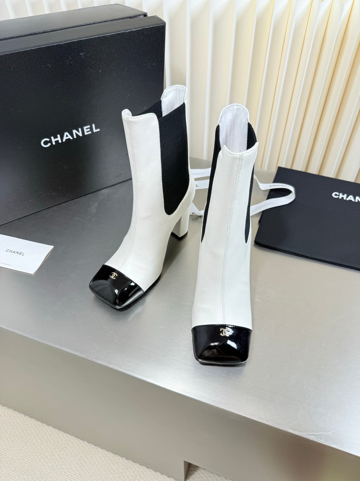 Chanel 2026 Double C Logo Ankle Boots Suede Leather 123400