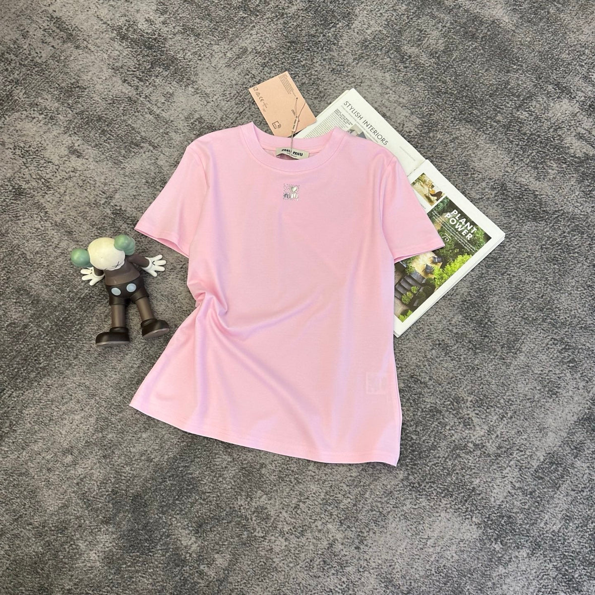 Miumiu 2026 T-shirt Mercerized Cotton 374818
