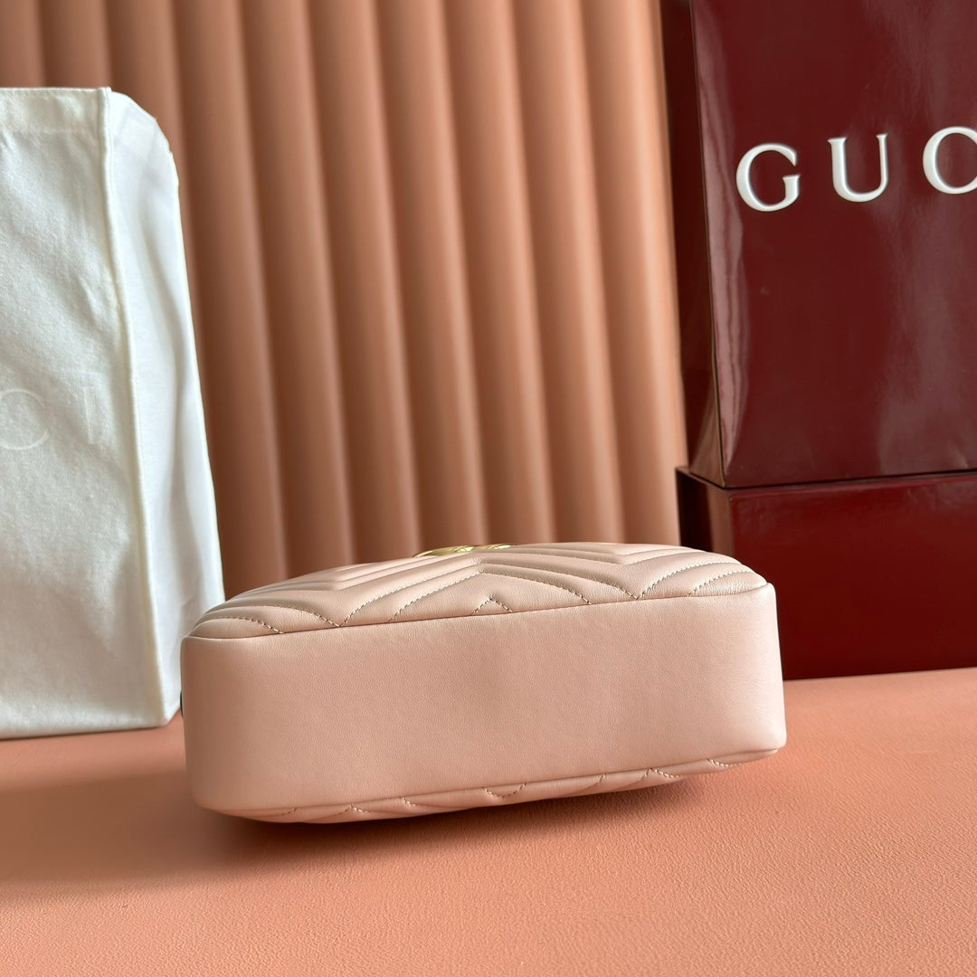 GG 2025 Mamont Bag 24cm Pink Gold Lambskin 273725