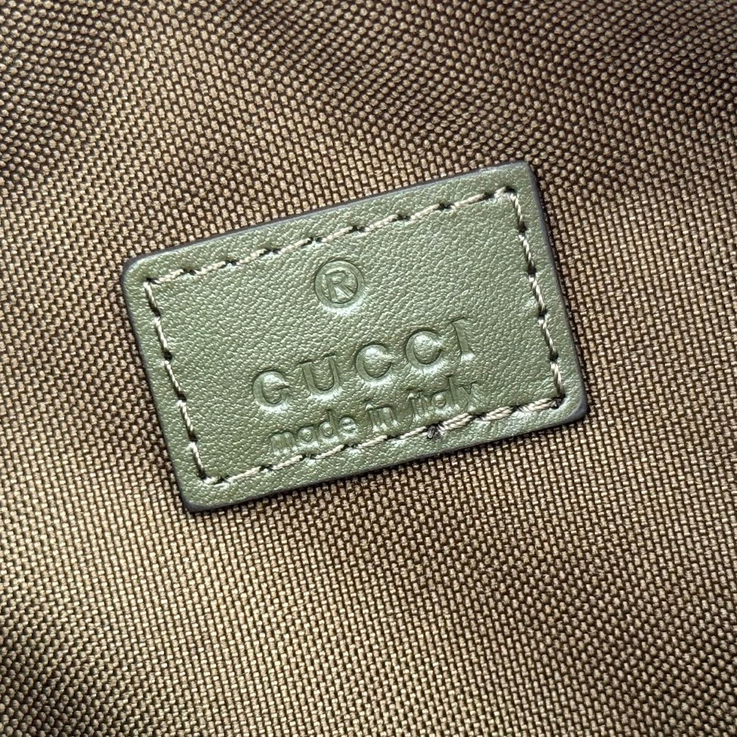 GG 2025 Bag 20cm Green Red Suede Leather 273267