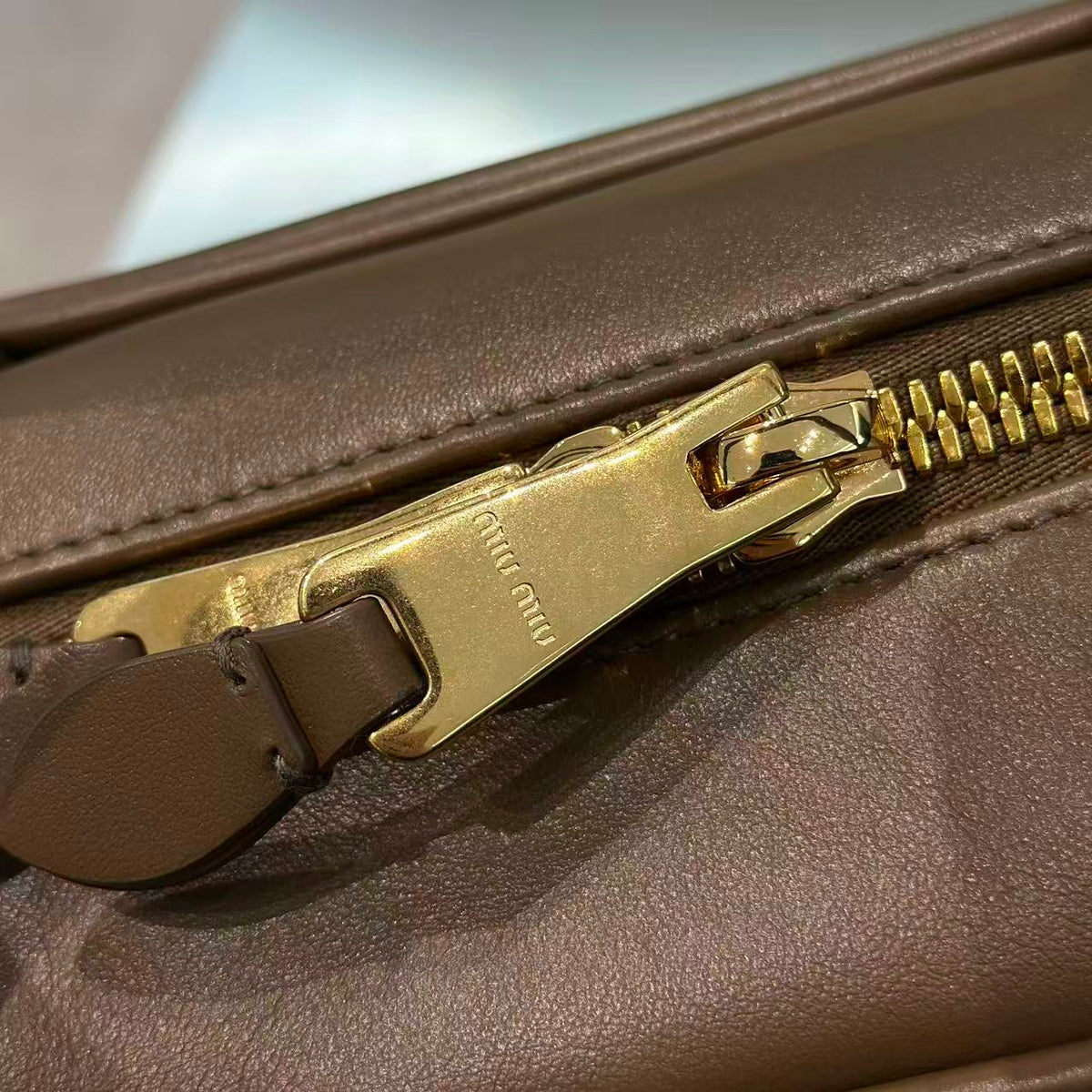 MiuMiu 2026 Beau Large Bag Tundra Leather