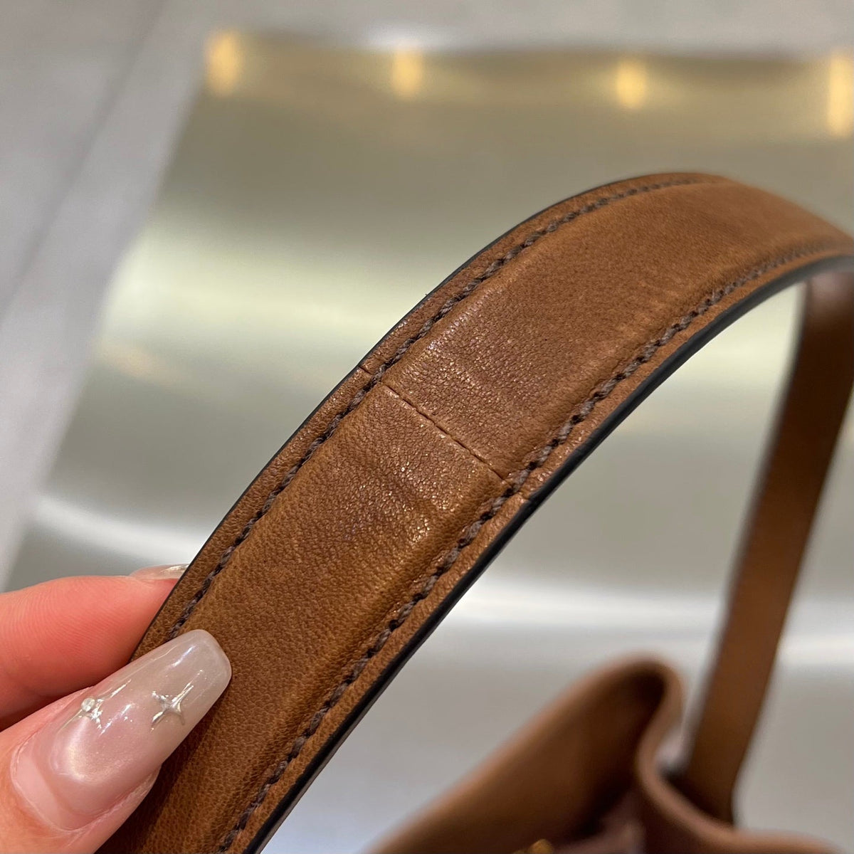 MiuMiu 2026 Aventure Bucket Bag 30cm Brown Leather