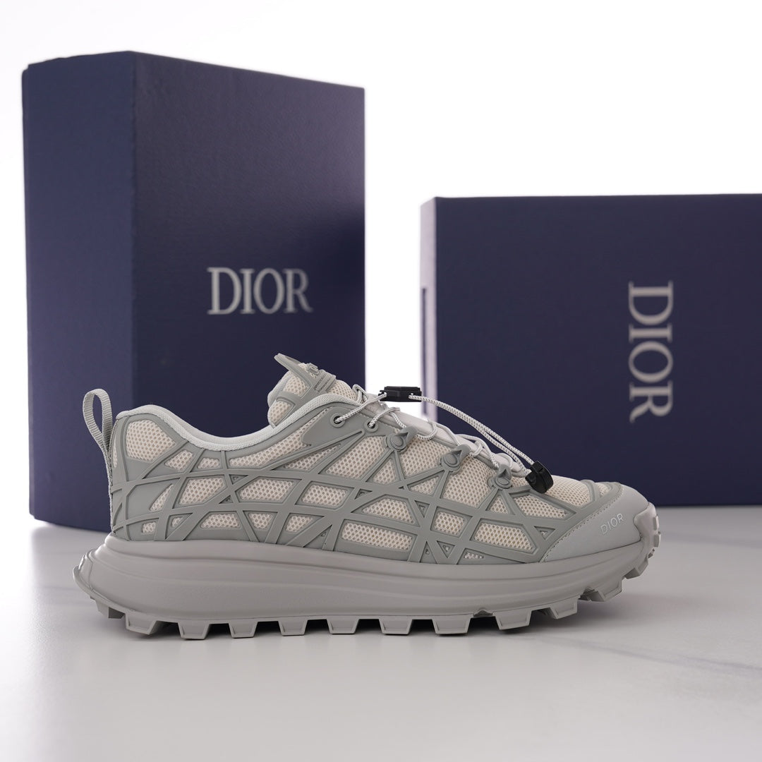 CD B31 SNEAKER BEIGE AND GRAY MESH FABRIC