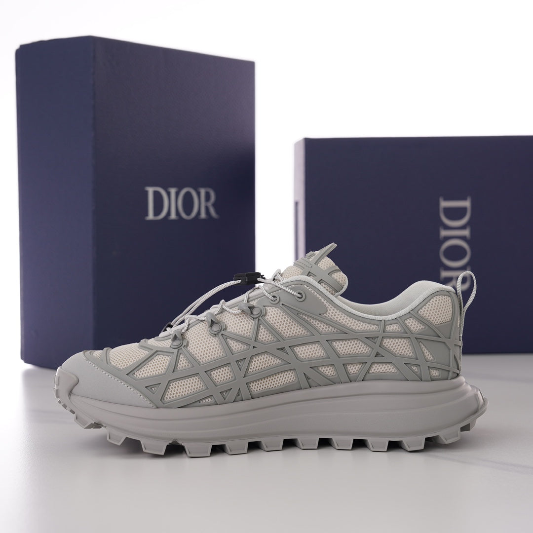 CD B31 SNEAKER BEIGE AND GRAY MESH FABRIC