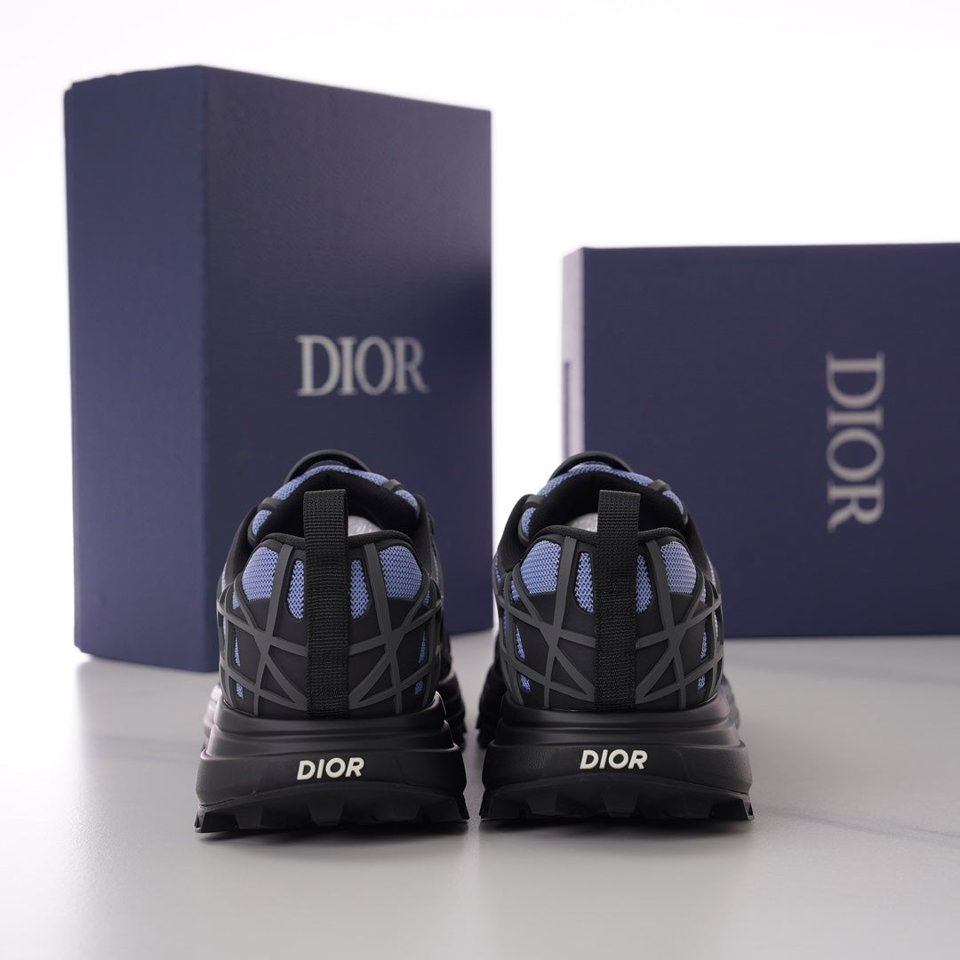 CD B31 SNEAKER BLACK AND PURPLE MESH FABRIC