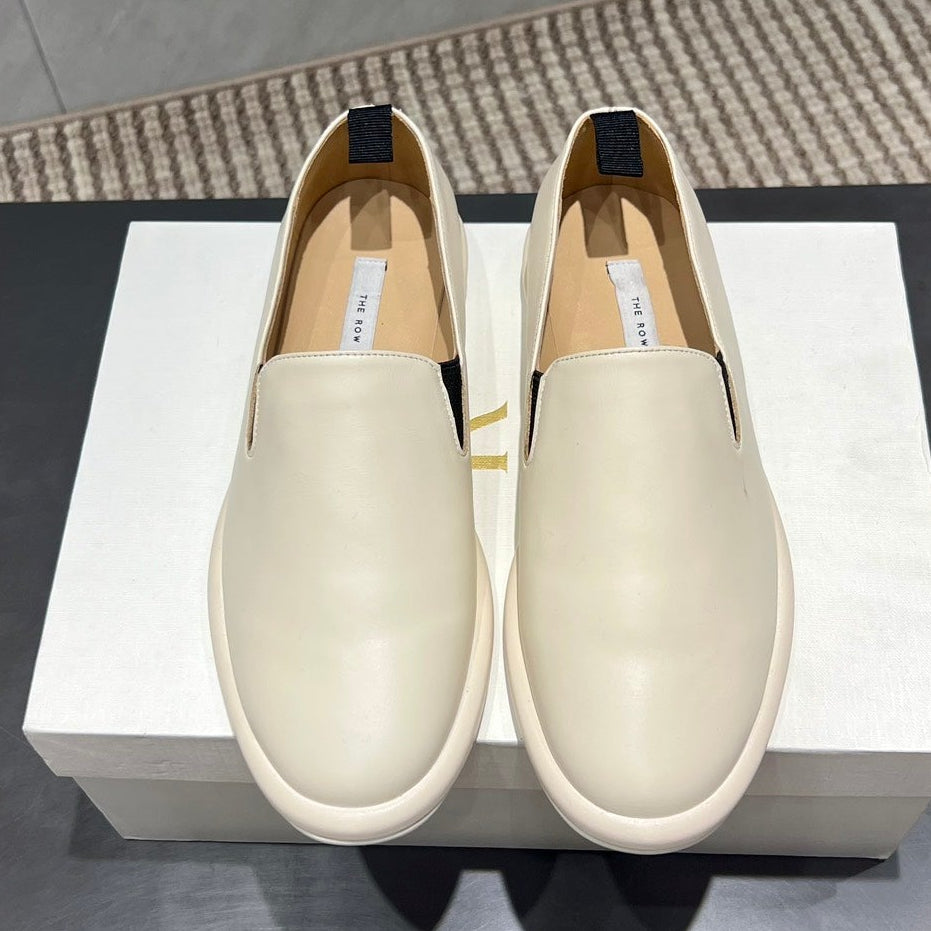 The Row 2025 Loafer Cream Cowhide 540487