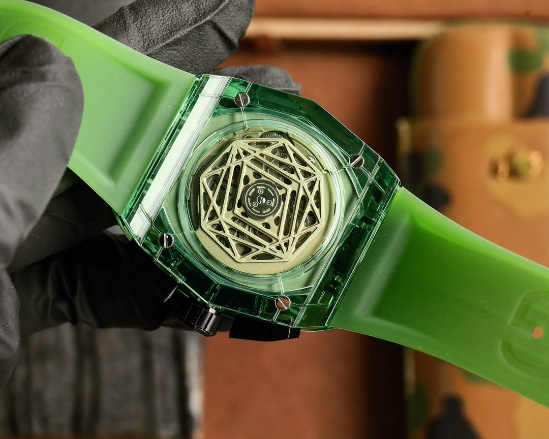 Hublot Big Bang Sang Bleu Green Ceramic 42MM Watch