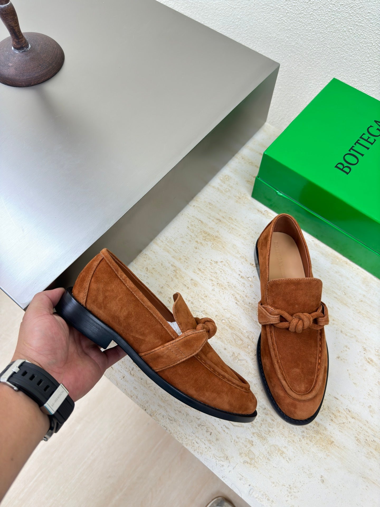 Bottega Veneta 2025 Astaire Loafer Brown Suede