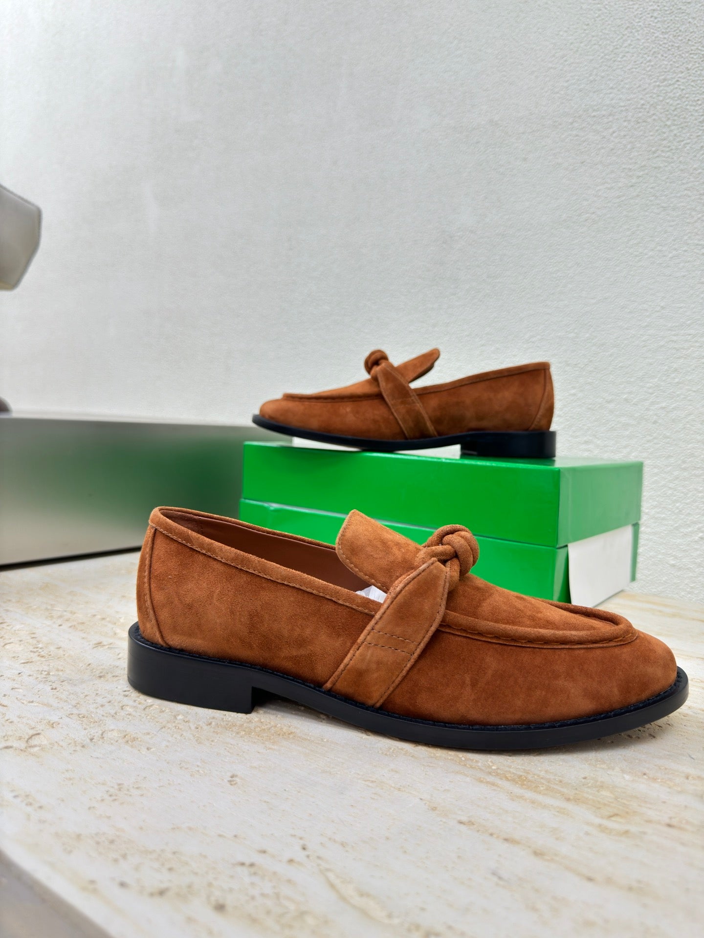 Bottega Veneta 2025 Astaire Loafer Brown Suede