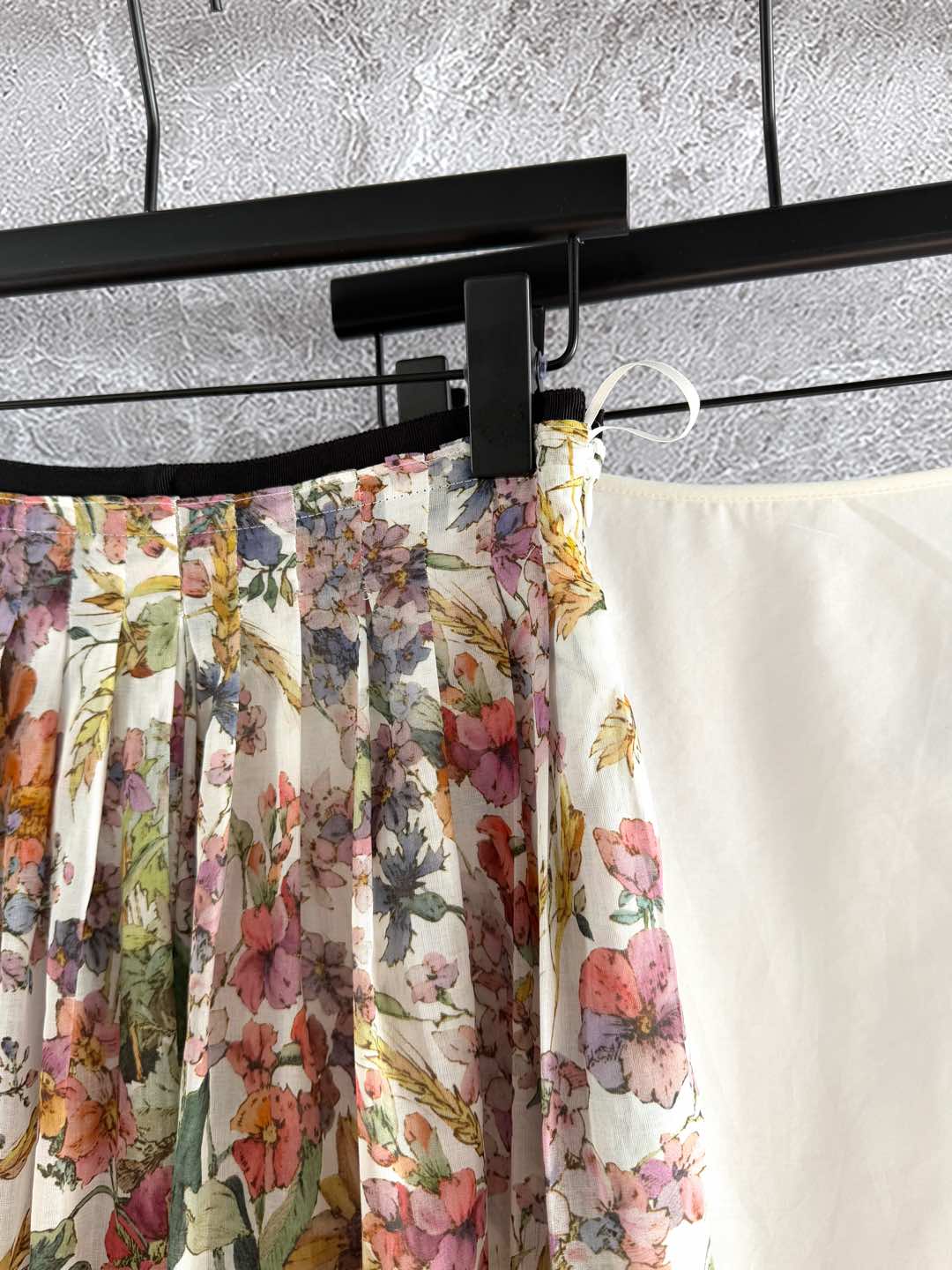 CD Colorful Floral Skirt Multicolor Cotton