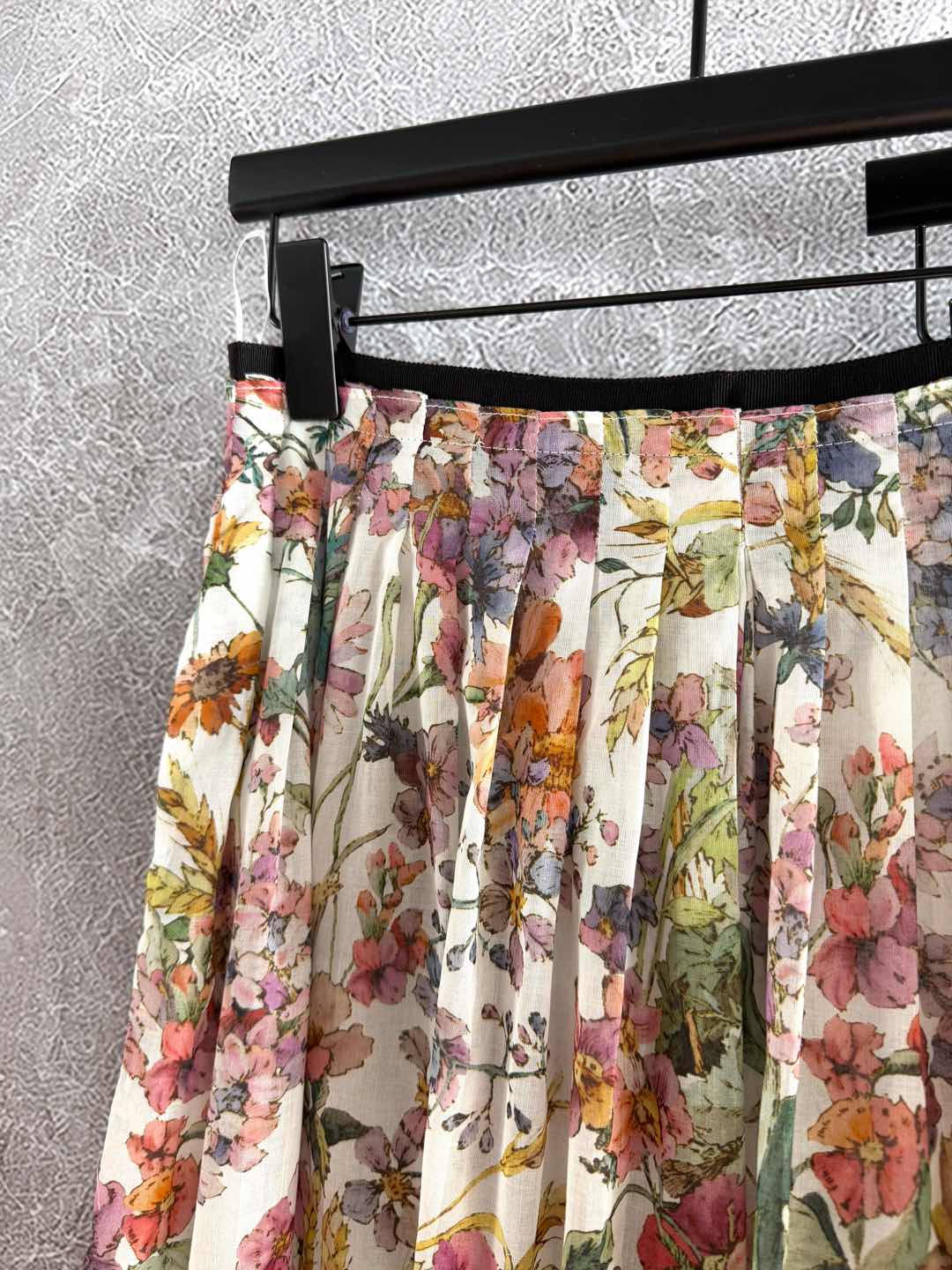 CD Colorful Floral Skirt Multicolor Cotton