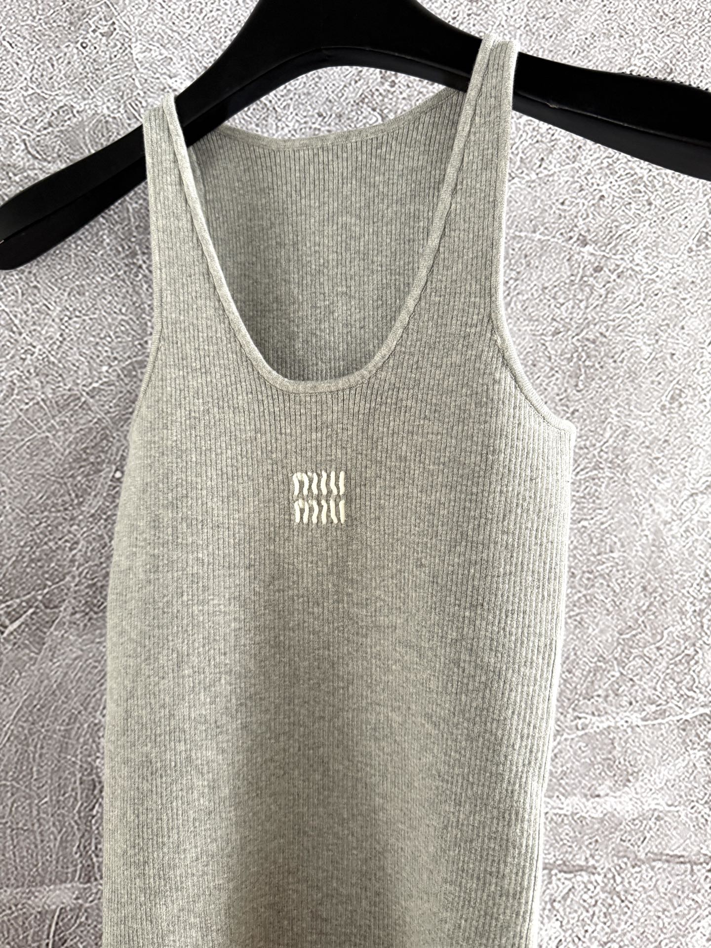 Miu Miu Vest Gray Cotton