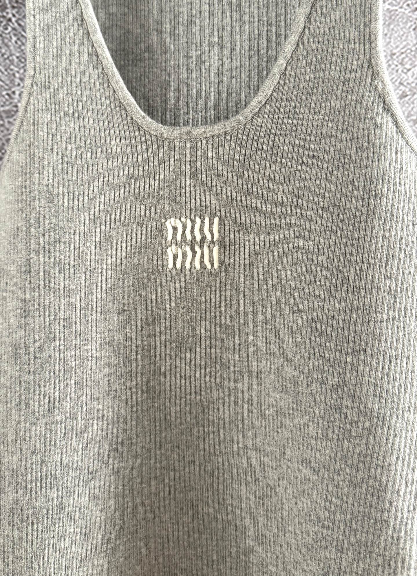 Miu Miu Vest Gray Cotton