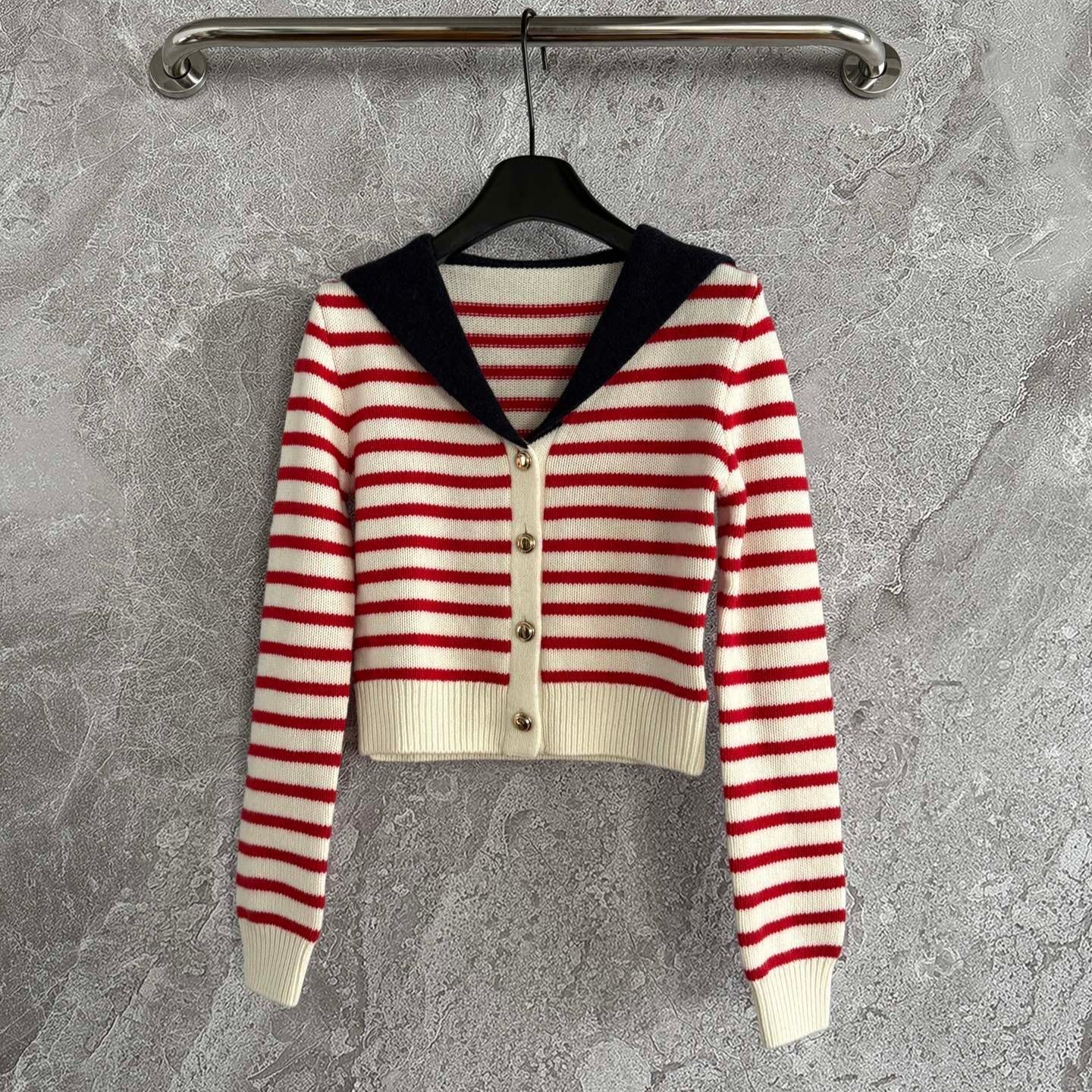 Miu Miu 25 Sailor Collar Sweater Cashmere