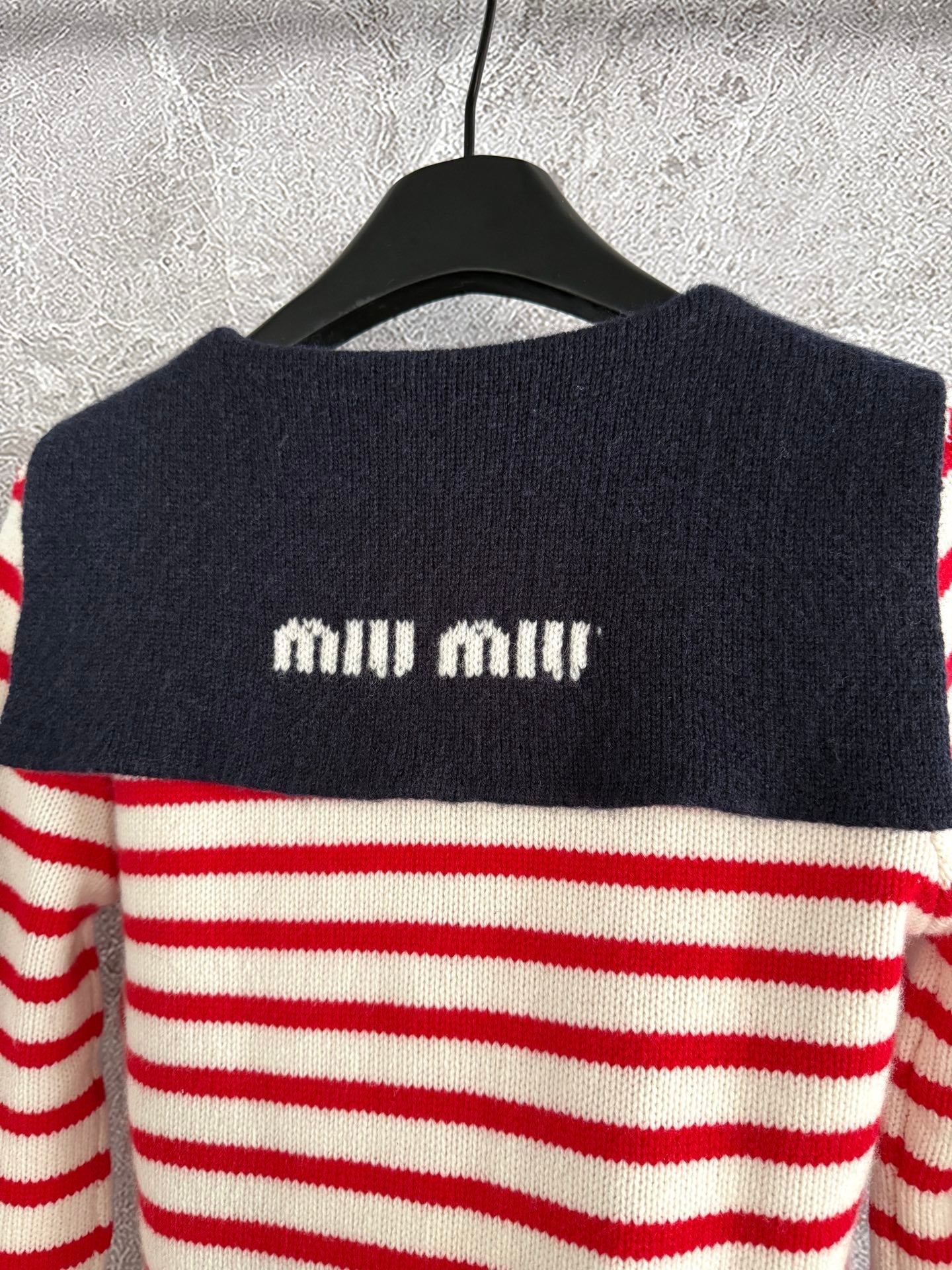 Miu Miu 25 Sailor Collar Sweater Cashmere