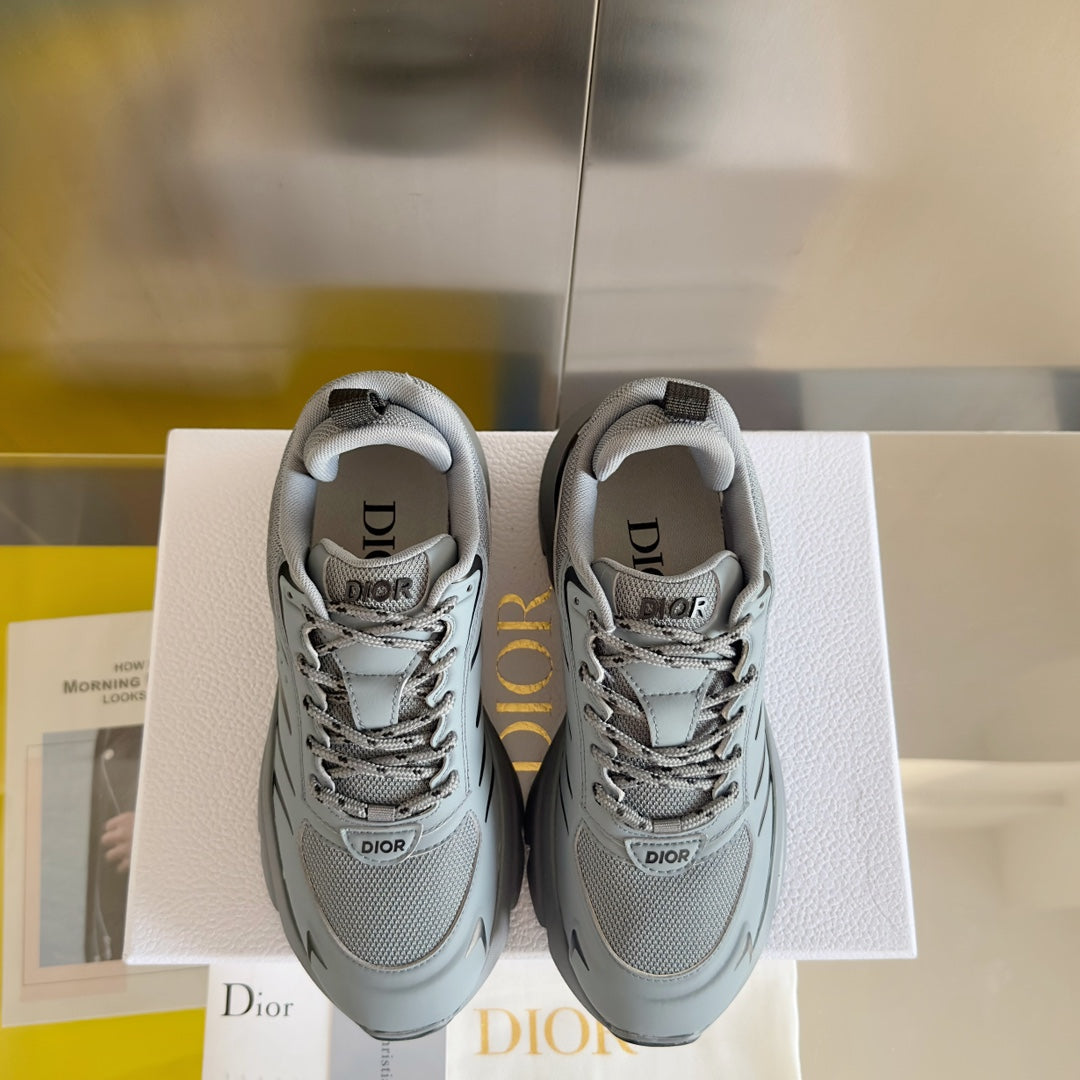 CD B32 SNEAKER GREY BLUE CALFSKIN
