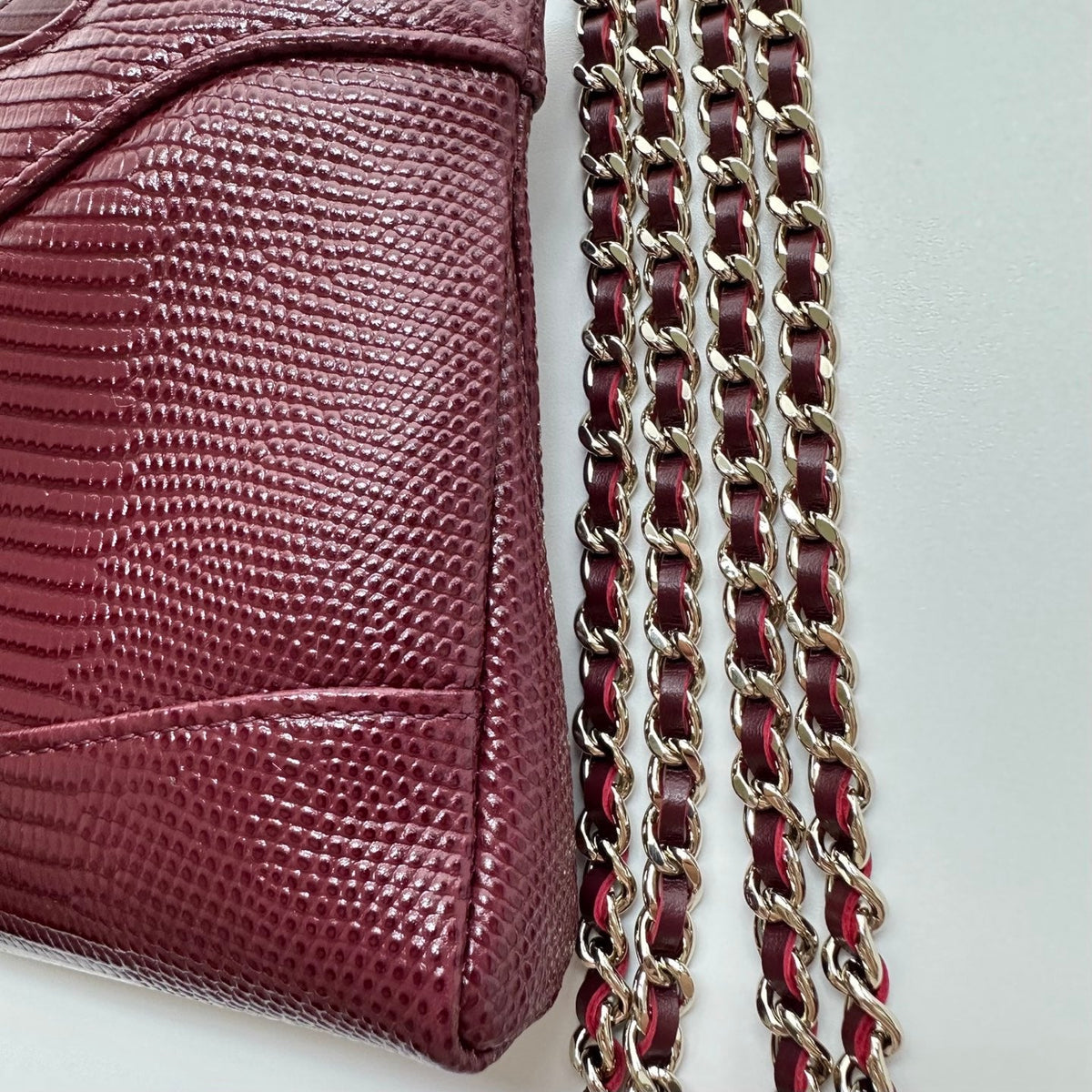 Chanel 2026 Lizard-Embossed Nano 31 Bag 20.5cm Calfskin