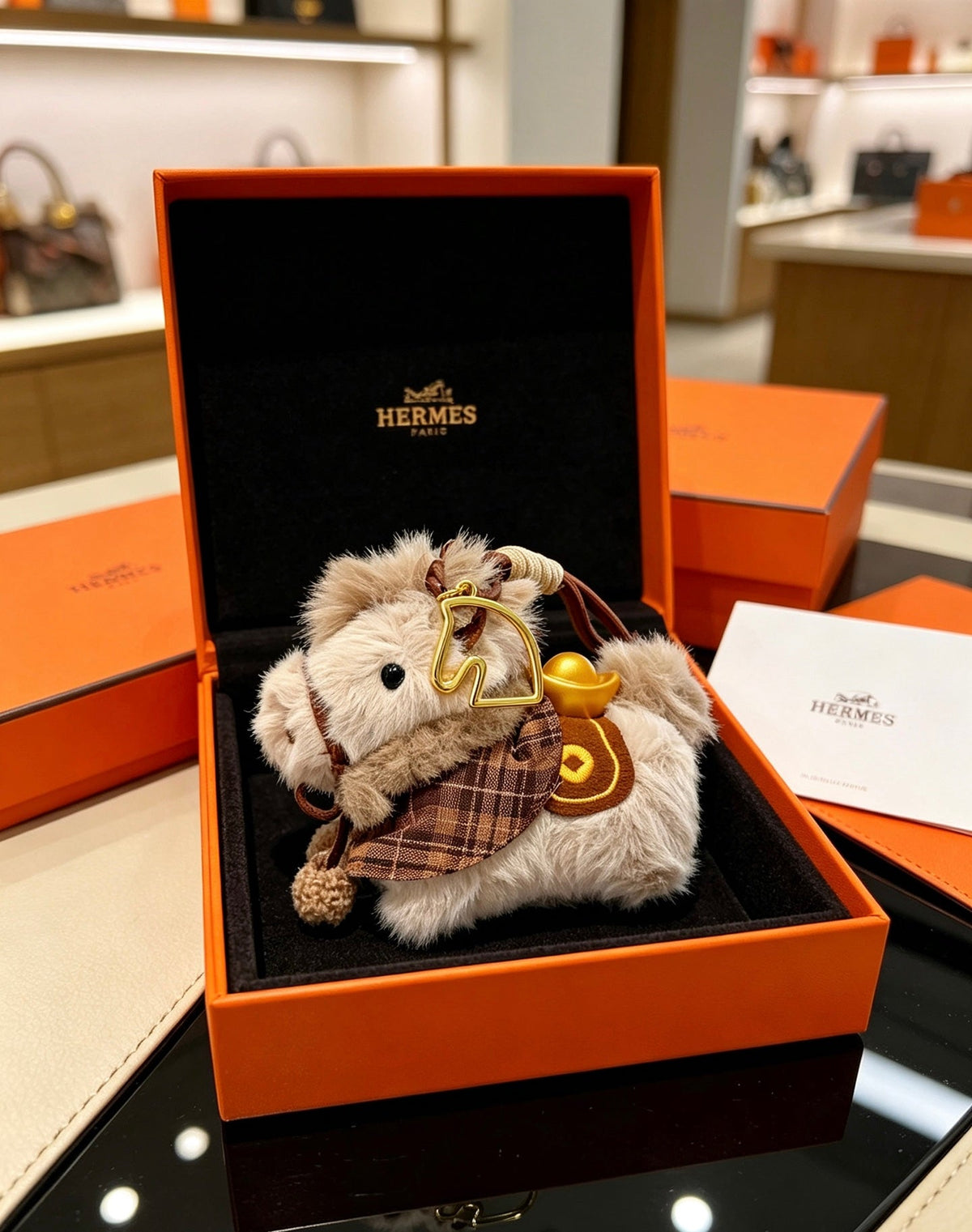 Hermes Wool Horse Charm