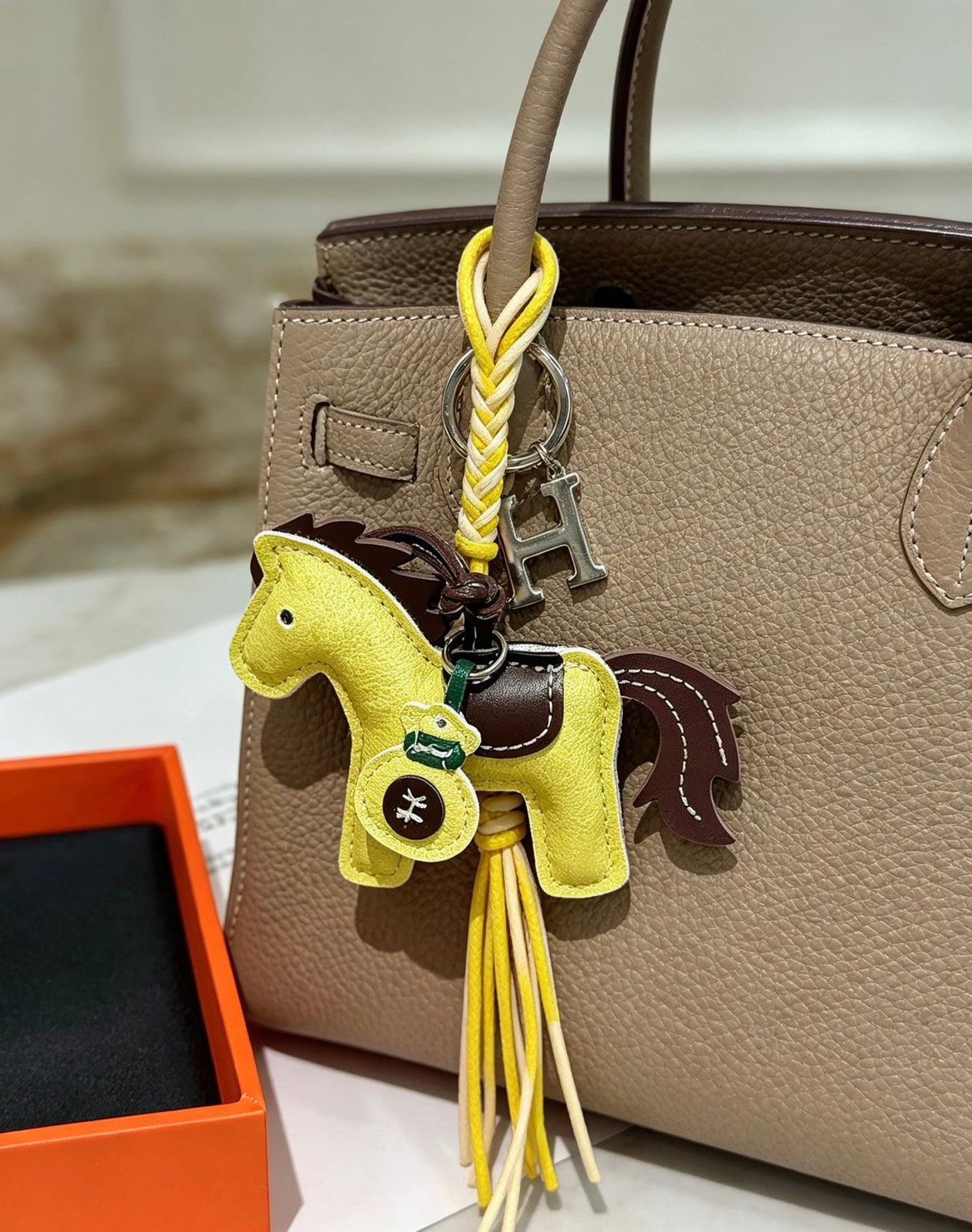 Hermes Yellow Horse Charm