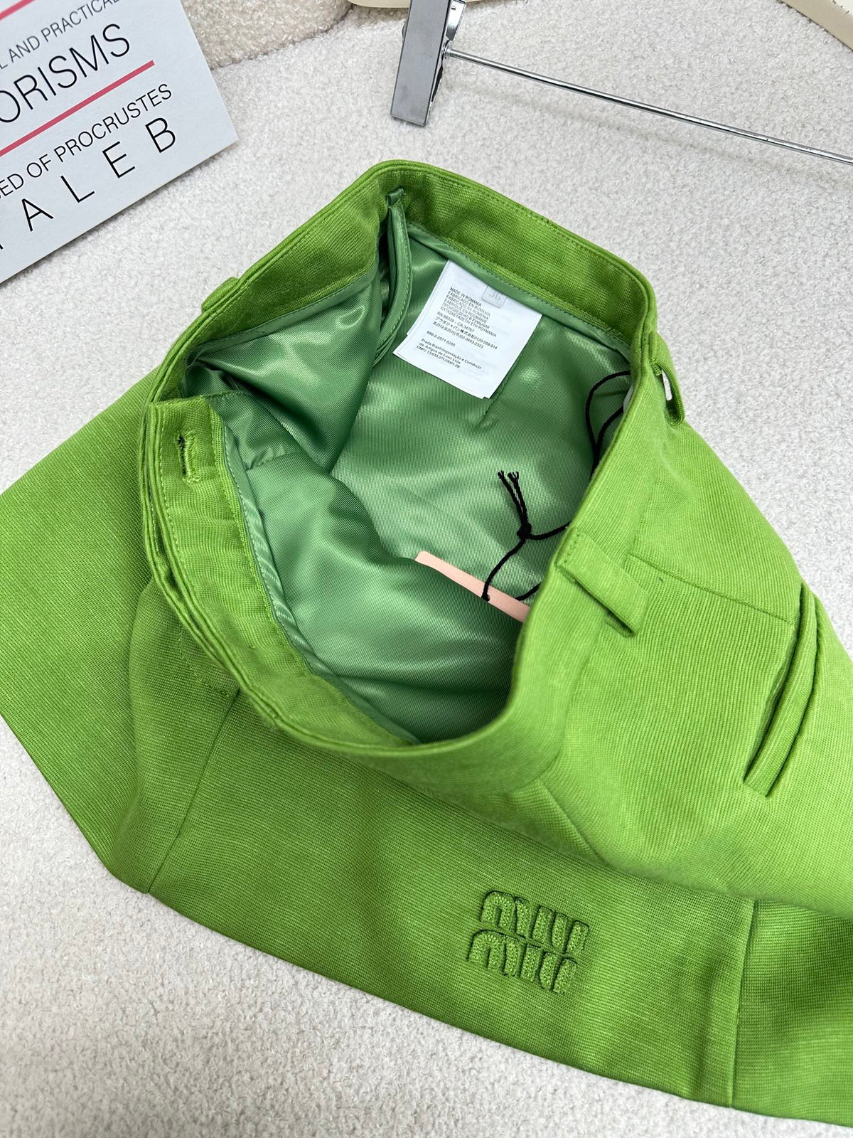 Miumiu 2026 Skirt Green Cotton