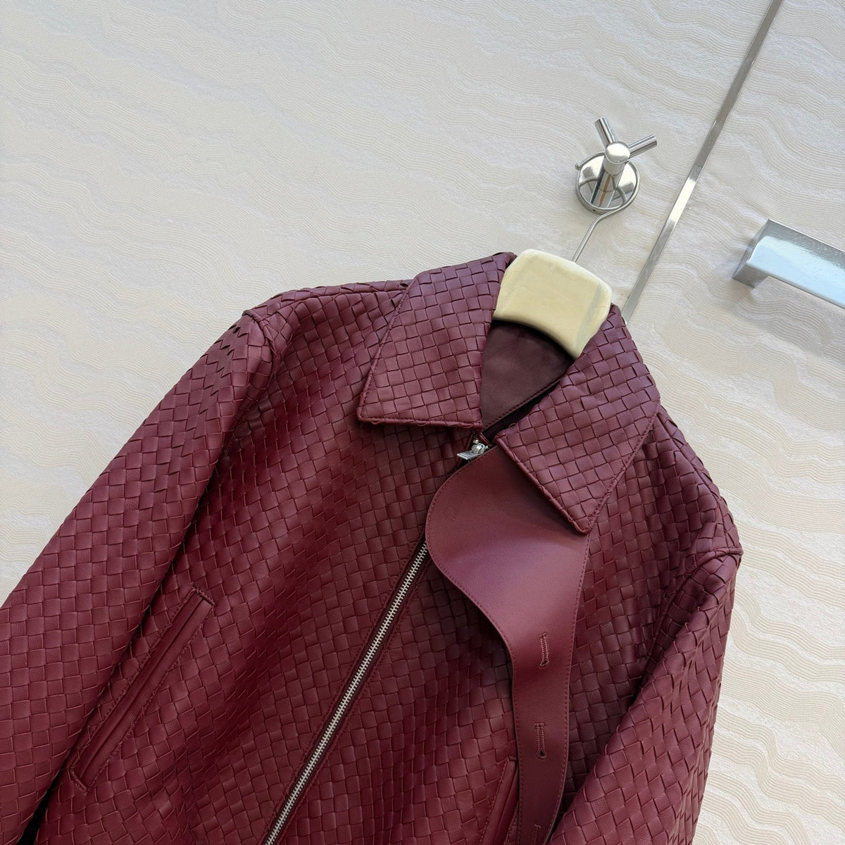 Bottega Veneta 2026 Intrecciato Jacket Leather 399858