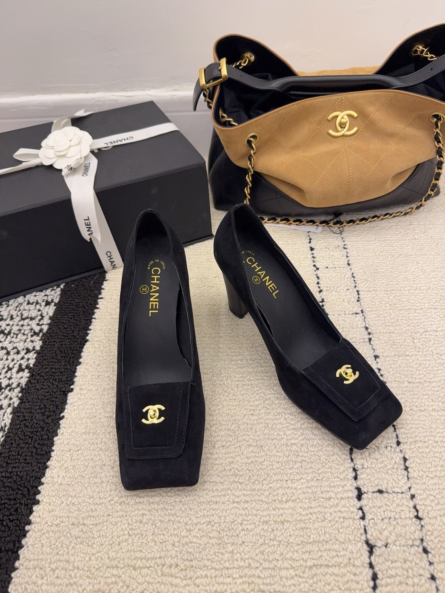 Chanel 2026 High Heel Pump Black Suede 547929