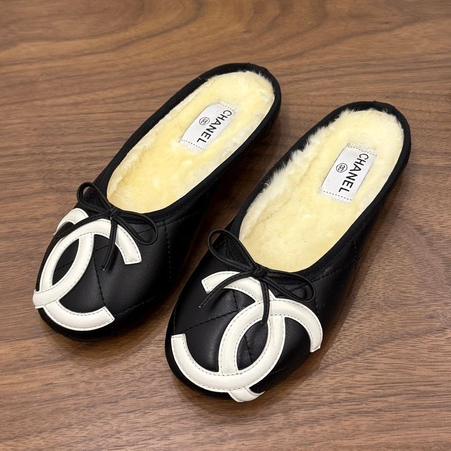 Chanel 2026 Cambon Mule Leather Wool 173187