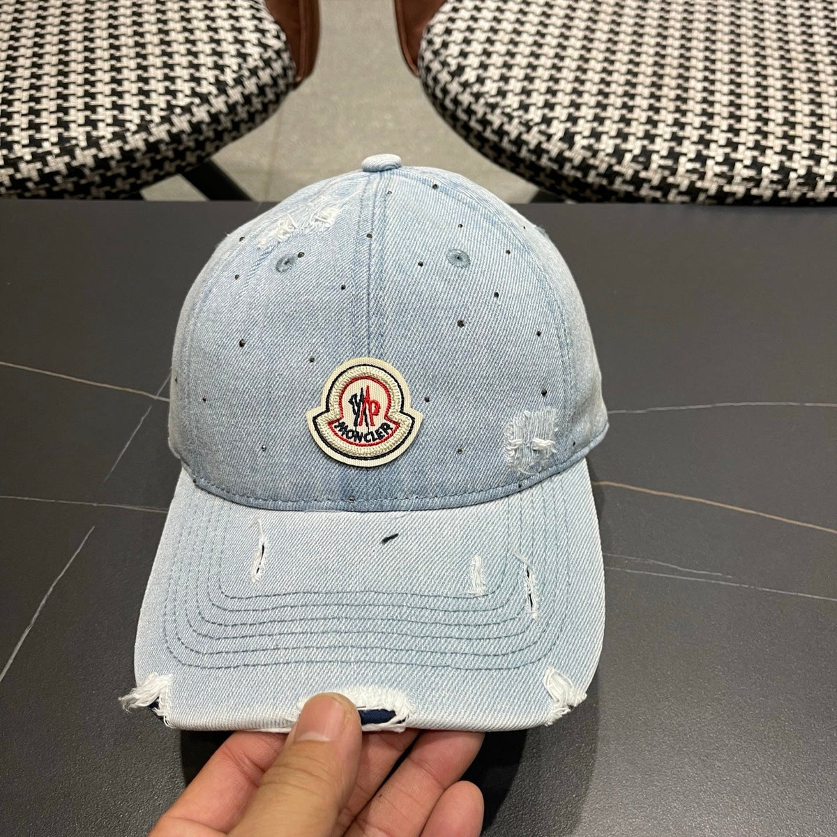 Moncler Denim Baseball Cap Hat 512537