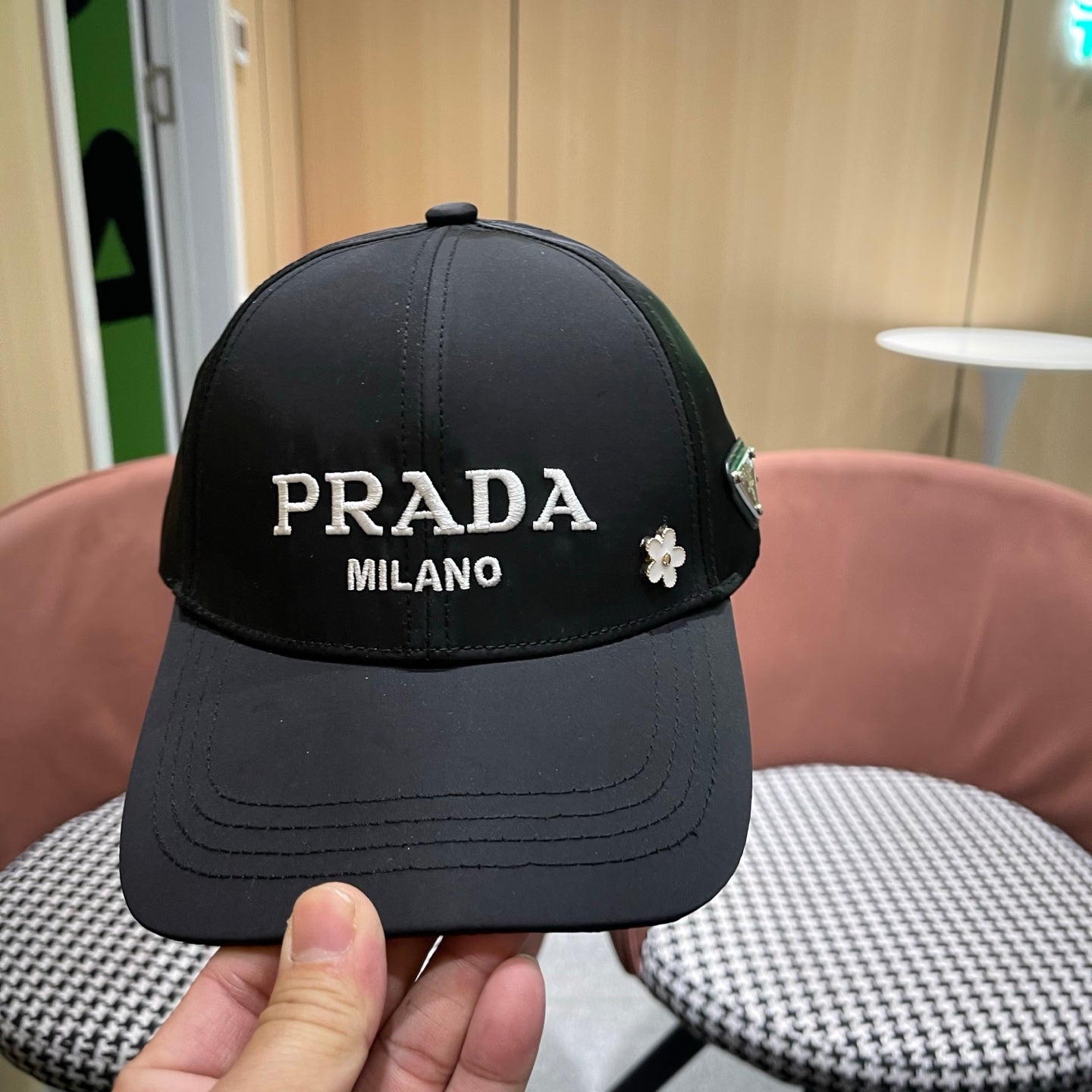Prada Logo Cotton Hat 213504