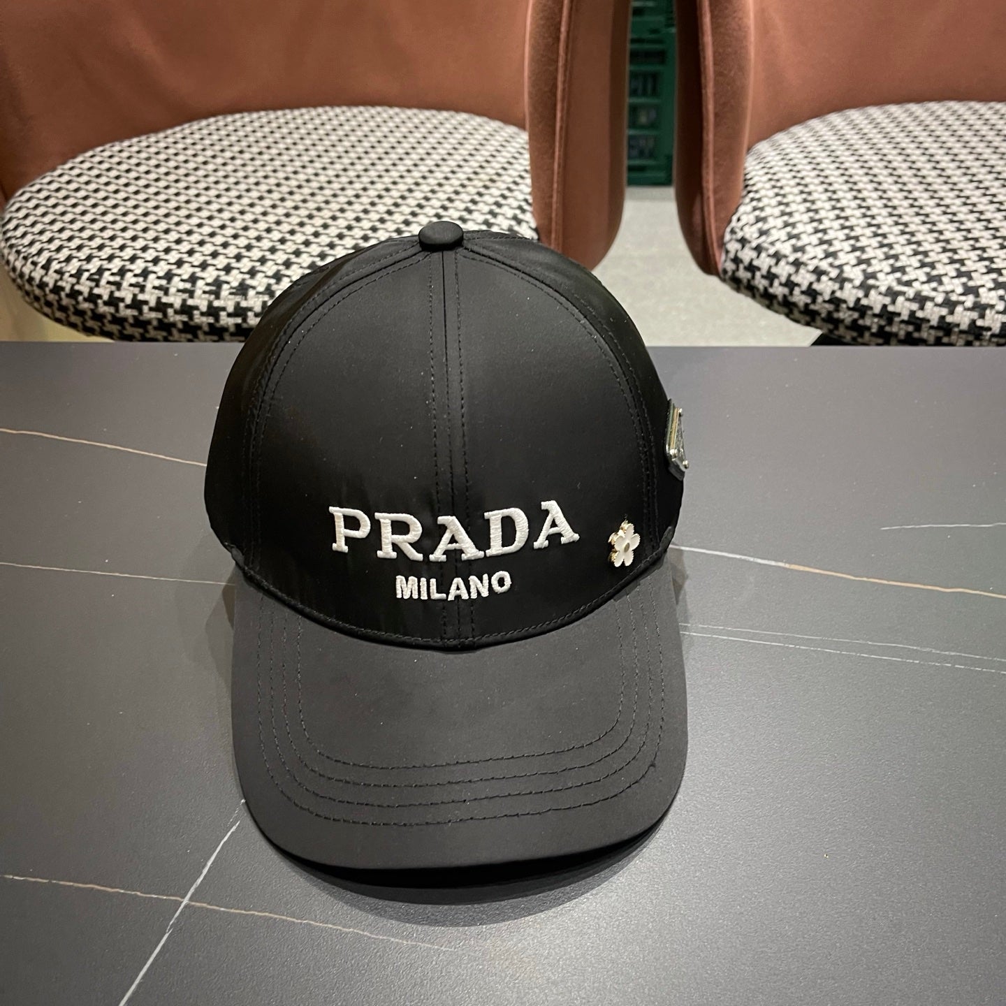 Prada Logo Cotton Hat 213504
